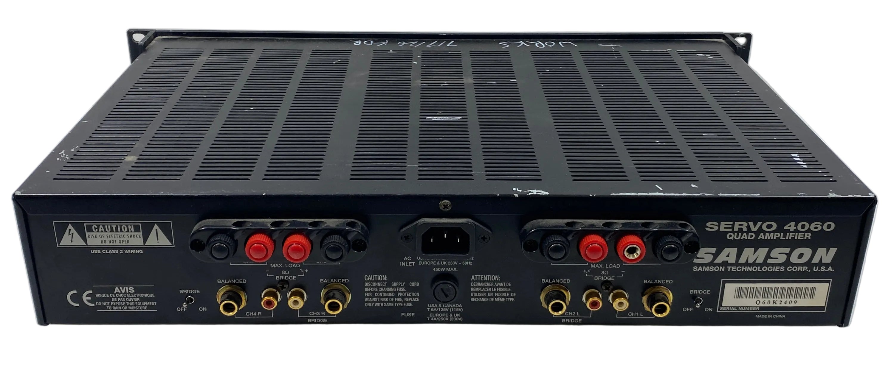 Samson Servo 4060 Quad Amplifier