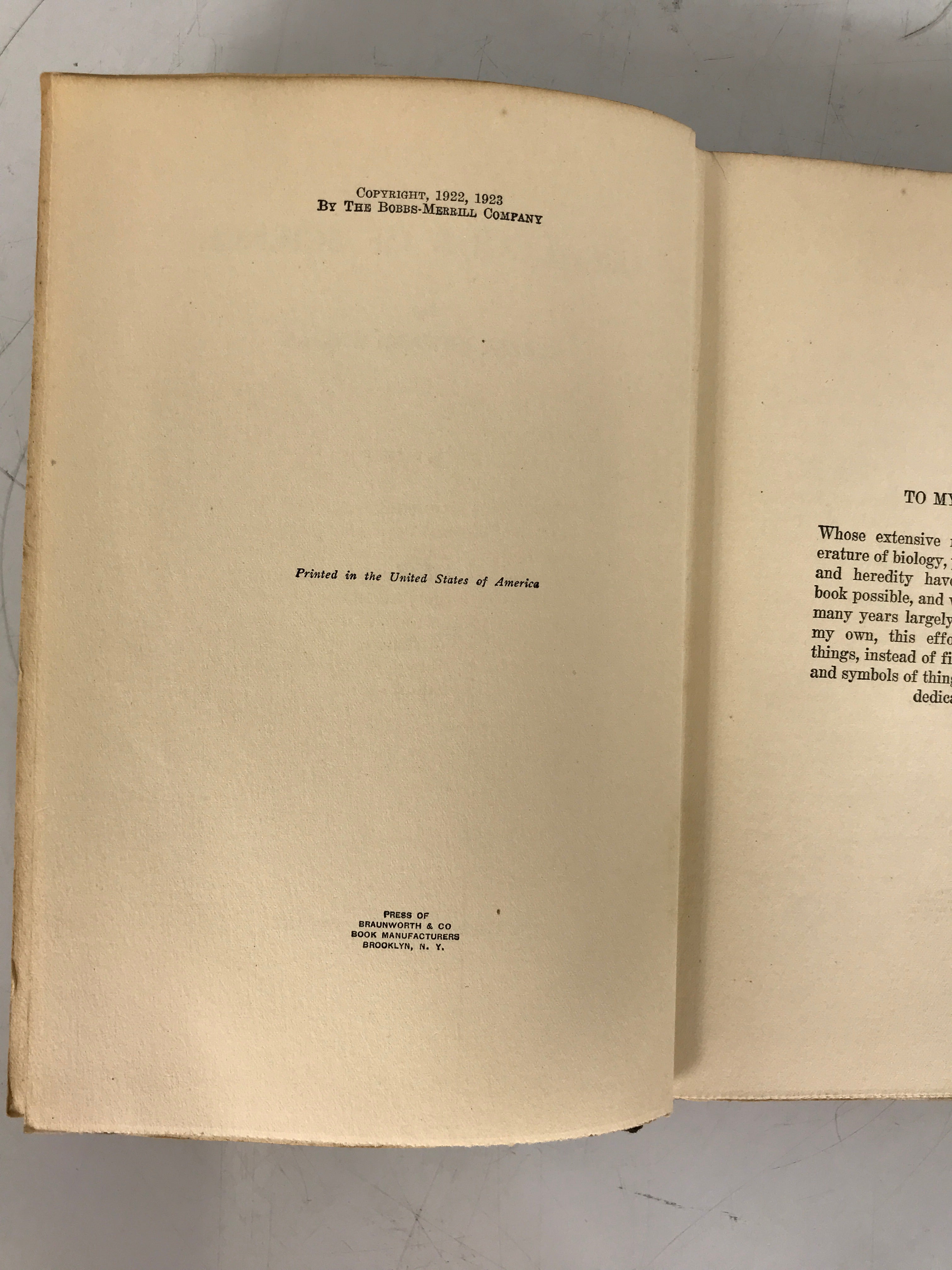 The New Decalogue of Science A.E. Wiggam 1923 Rare Antique HC