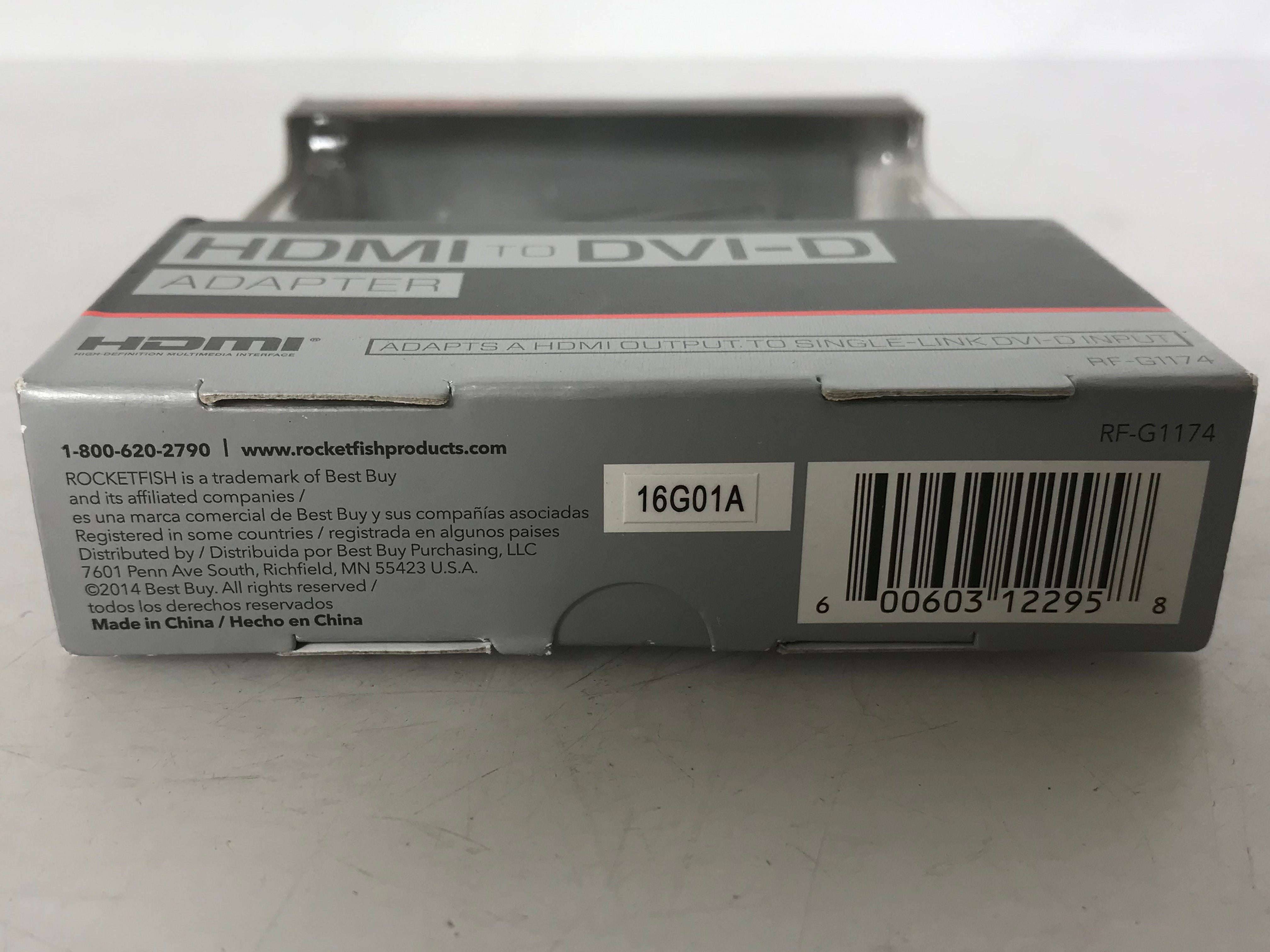 Rocketfish RF-G1174 HDMI to DVI-D Adapter