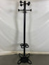 Black Coat Rack With Umbrella Holders