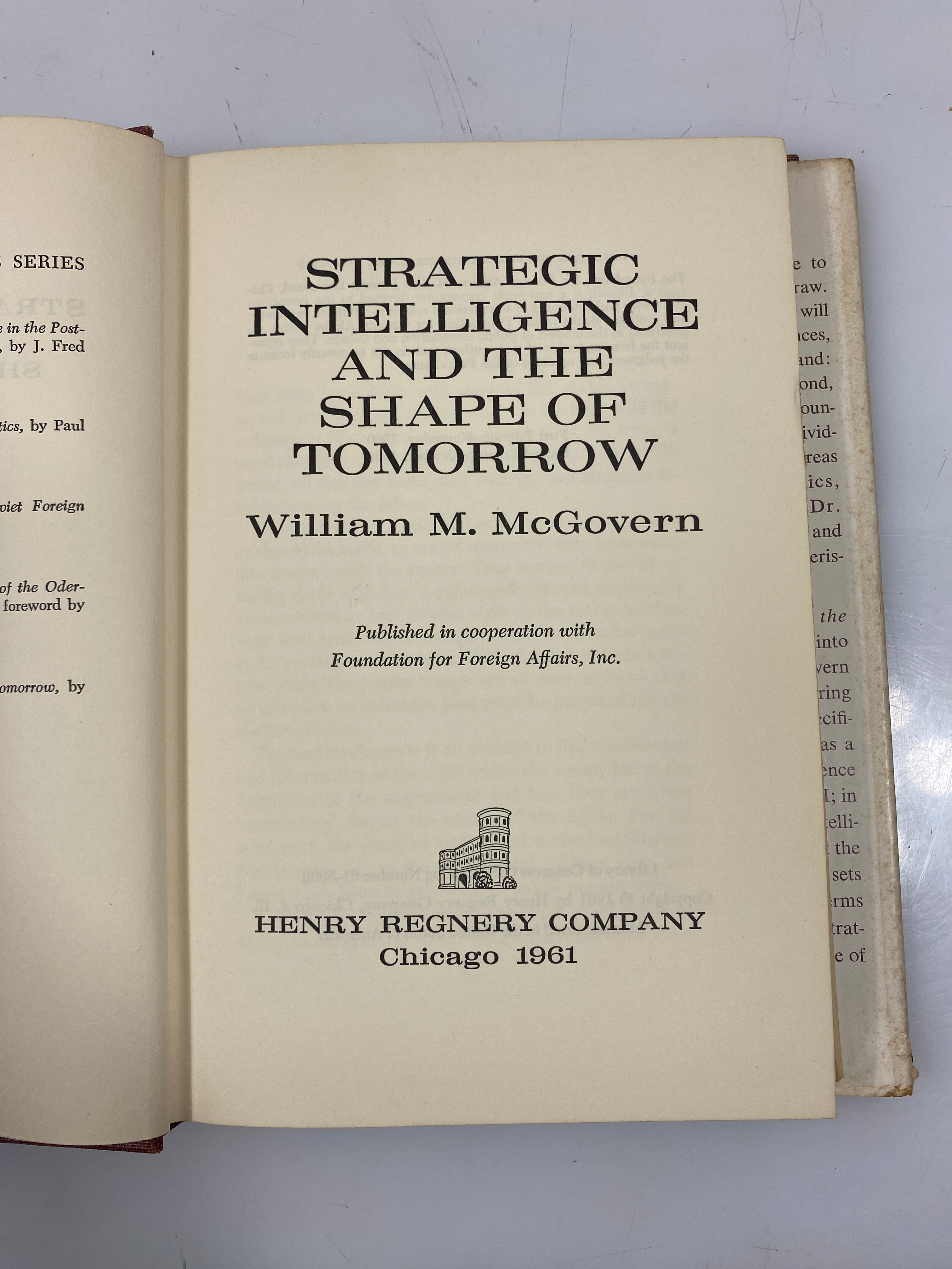 Strategic Intelligence and the Shape of Tomorrow by McGovern 1961 HCDJ