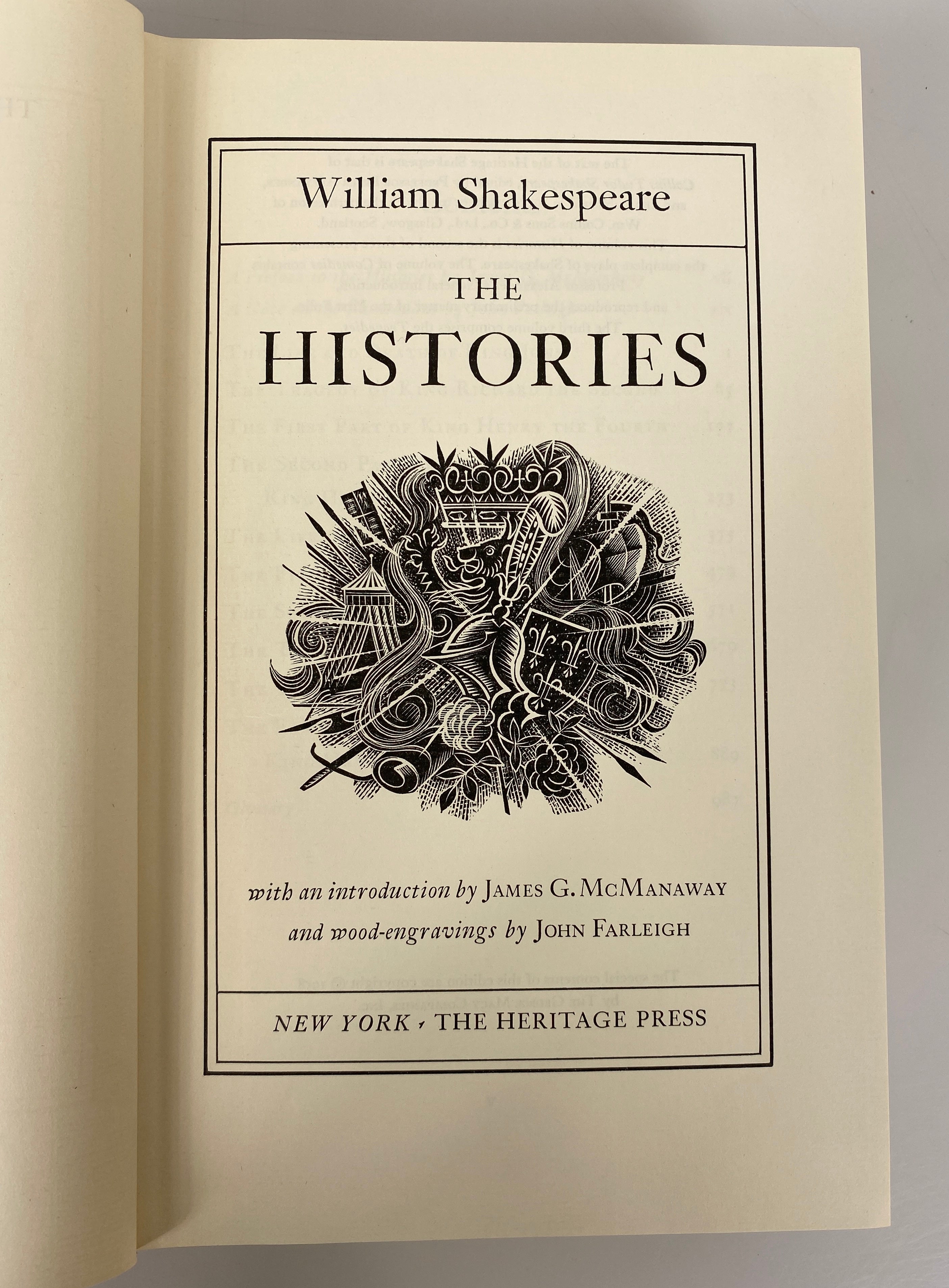 2 Vols: The Histories & Comedies of Shakespeare 1958 Heritage Press HC Slipcases