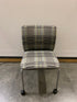Steelcase Plaid Style Chair On Wheels
