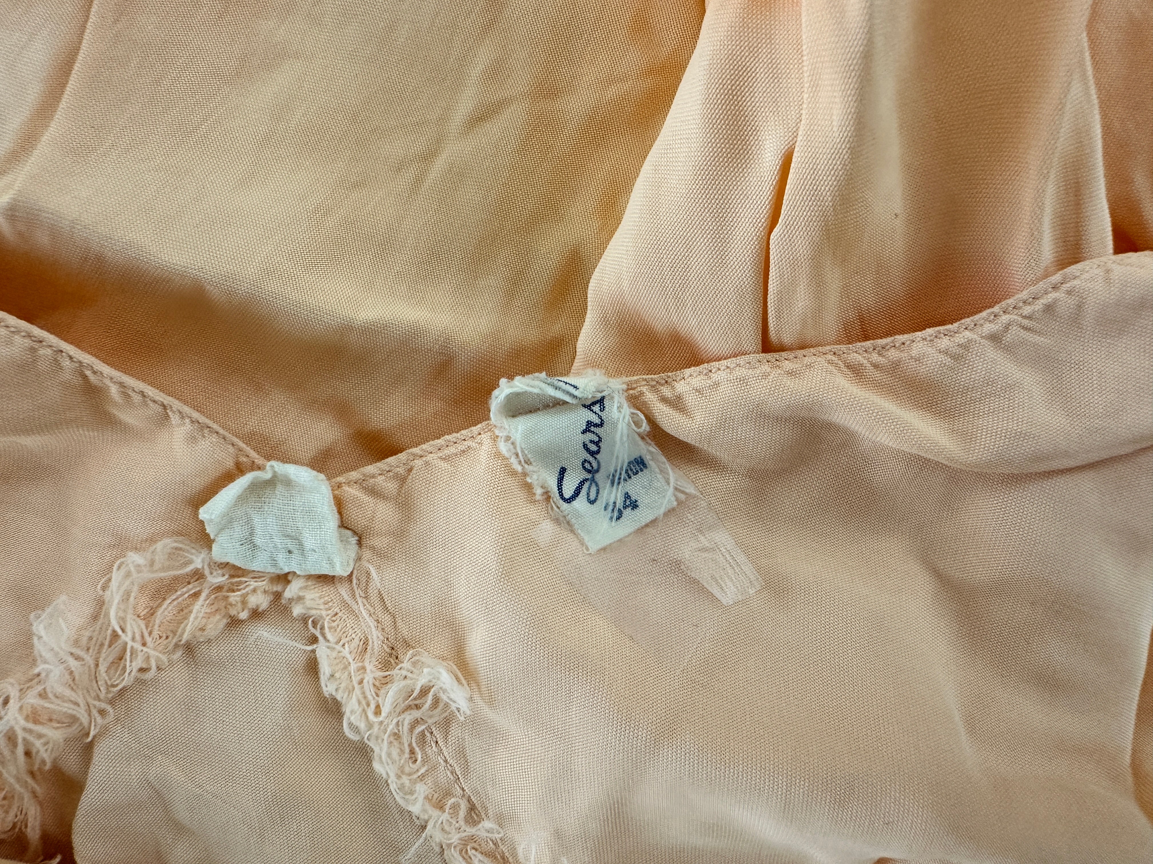 Vintage Sears & Roebuck Pink Slip Dress Women's Size 34 (A)