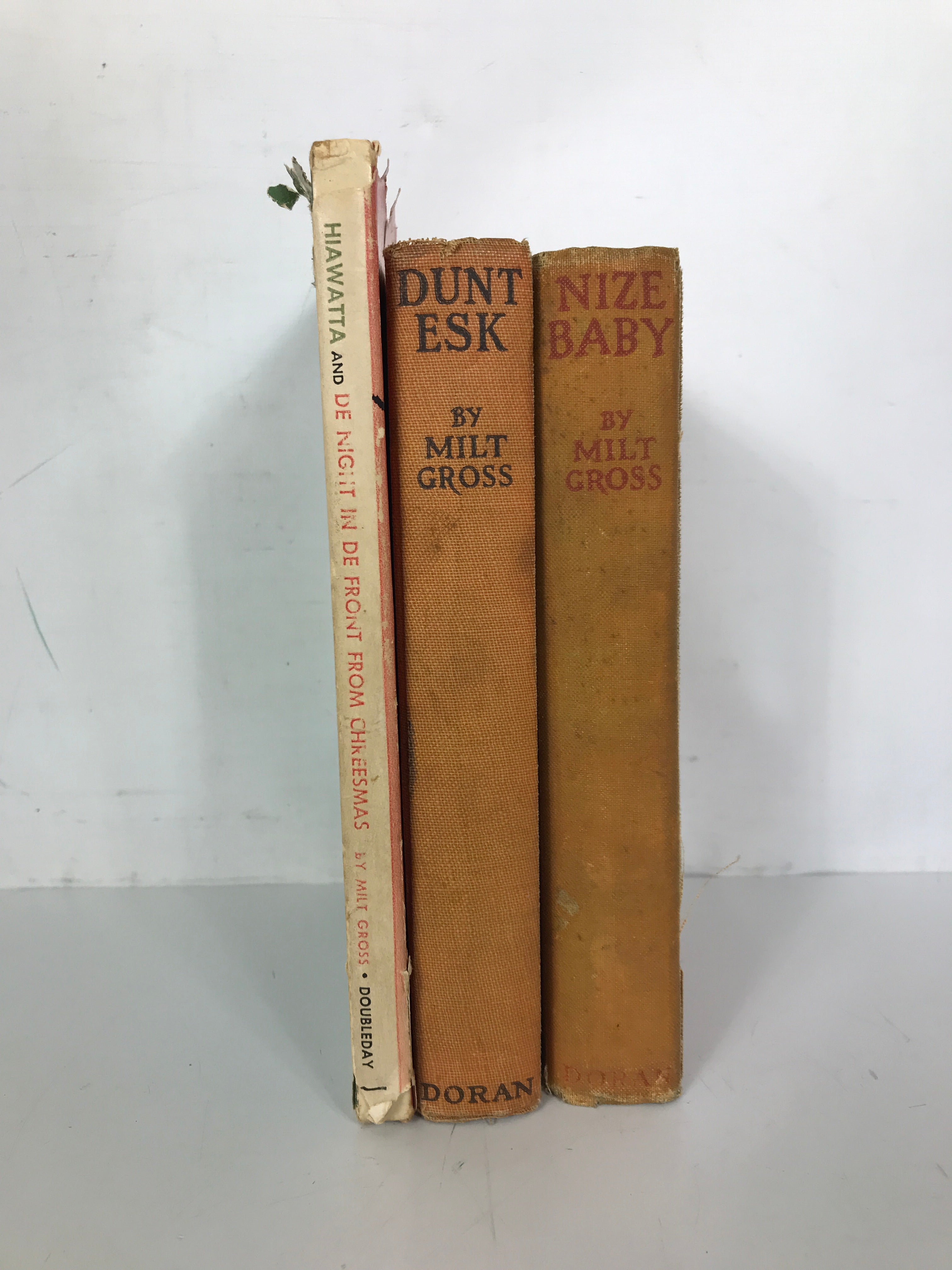 Lot of 3 Milt Gross: Hiawatta/Nize Baby/Dunt Esk!! 1926-1950 1st/Early Eds HC