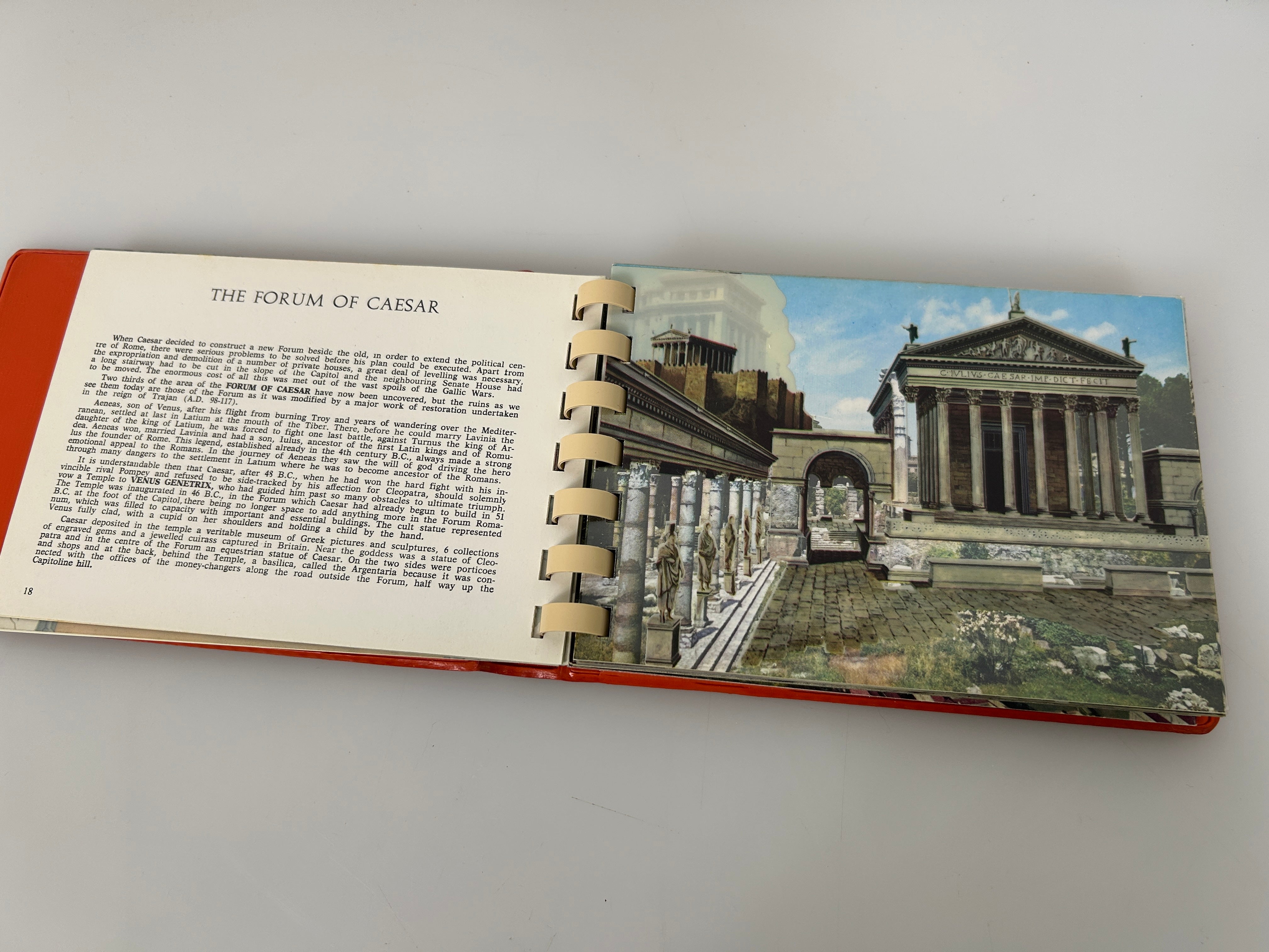 Lot of 2 Vntg Souvenirs; Rome Past & Present/Citta' Del Vaticano Photobook c1980
