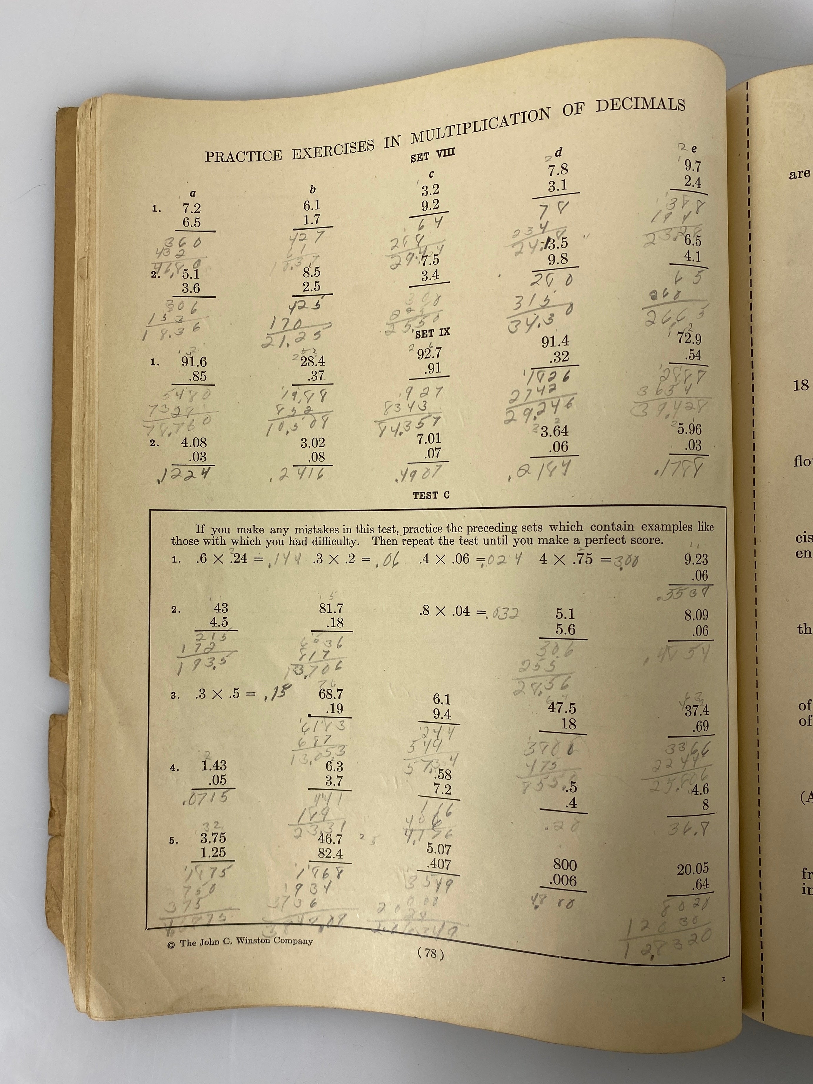 4 Vintage School Workbooks Science/Arithmetic/Citizenship/Spelling 1929-1934 SC