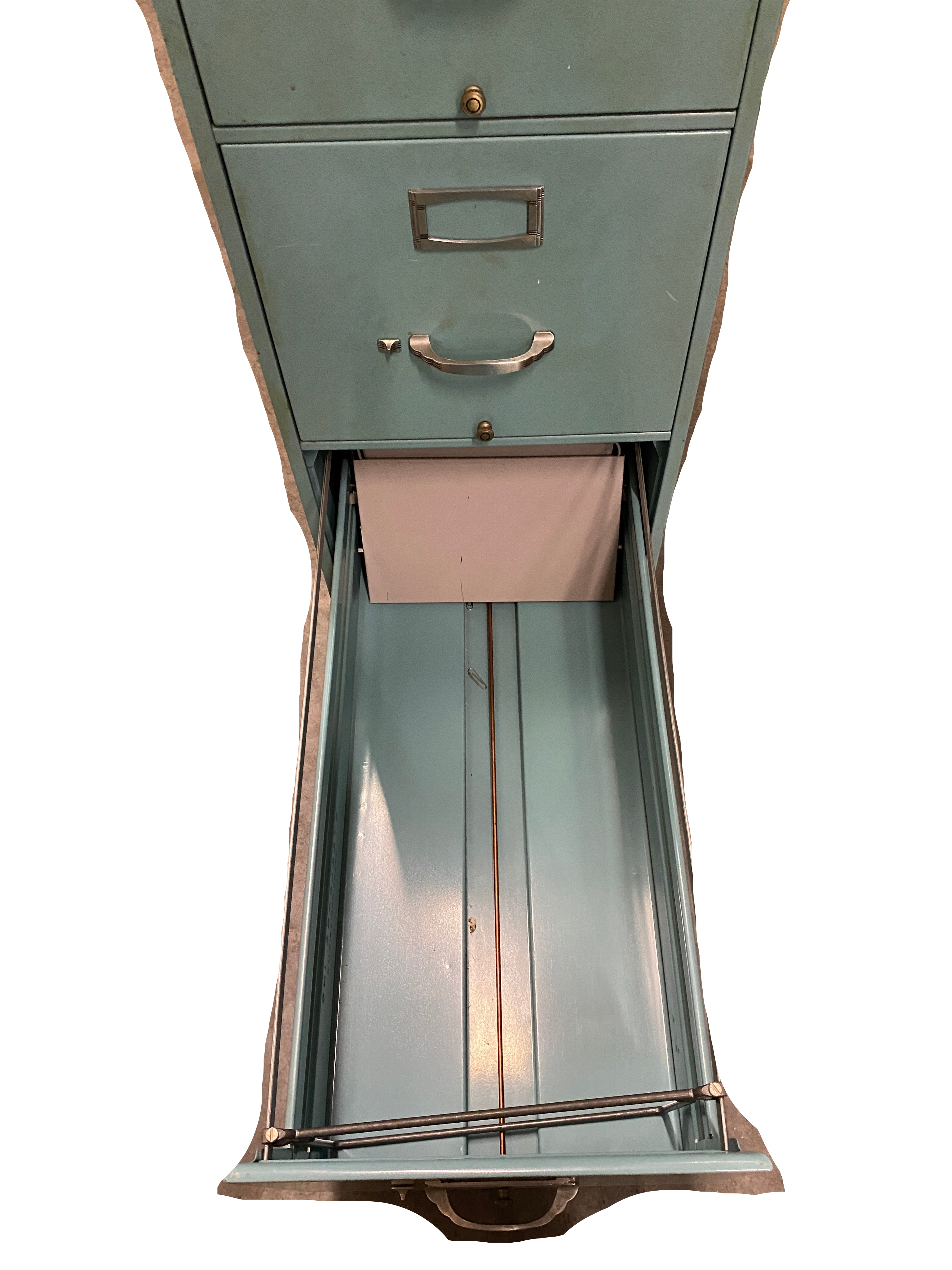 Steelcase Aquamarine 4 Drawer File Cabinet