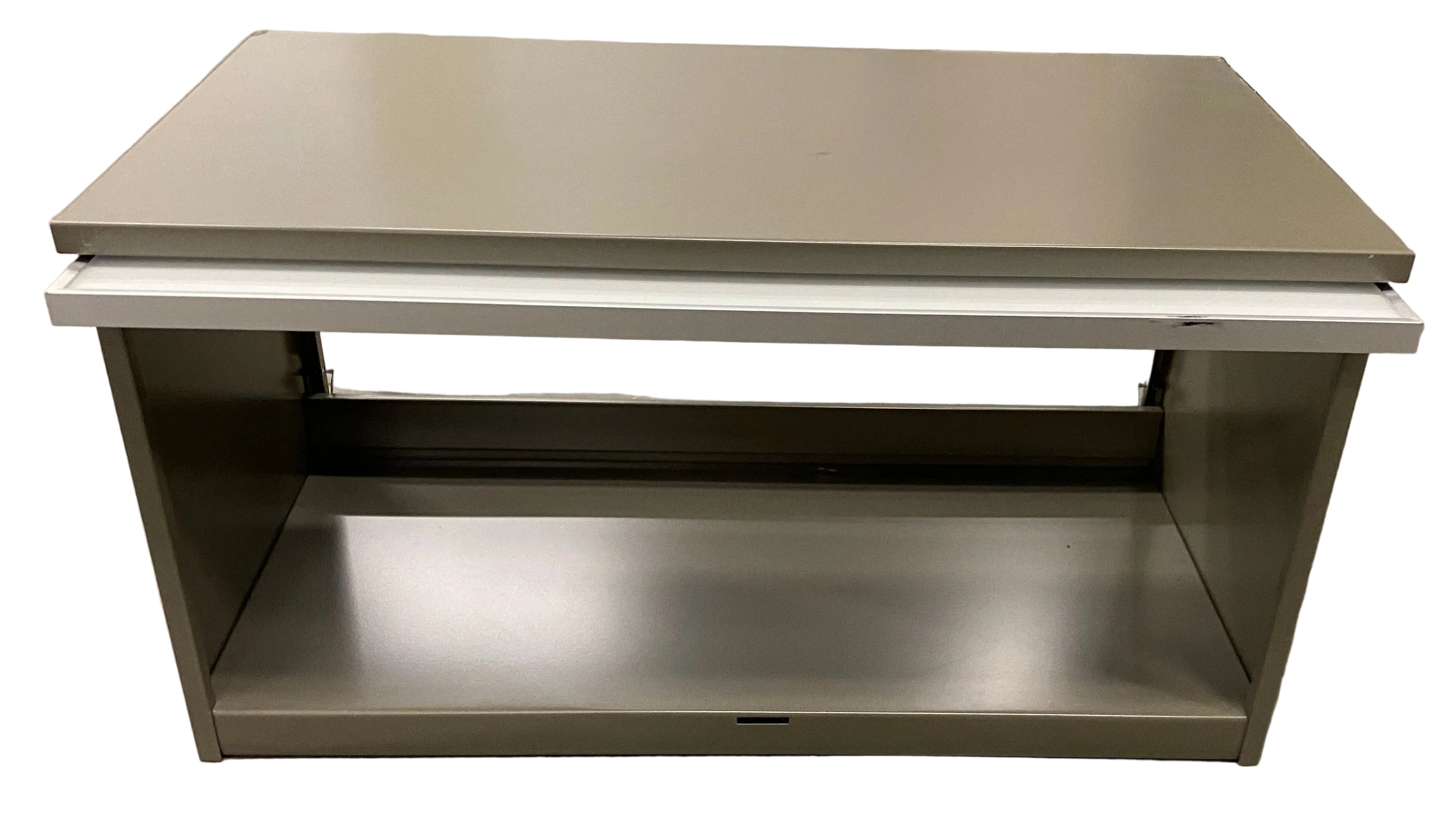 Light Grey Flip-Up Drawer Lateral Cabinet