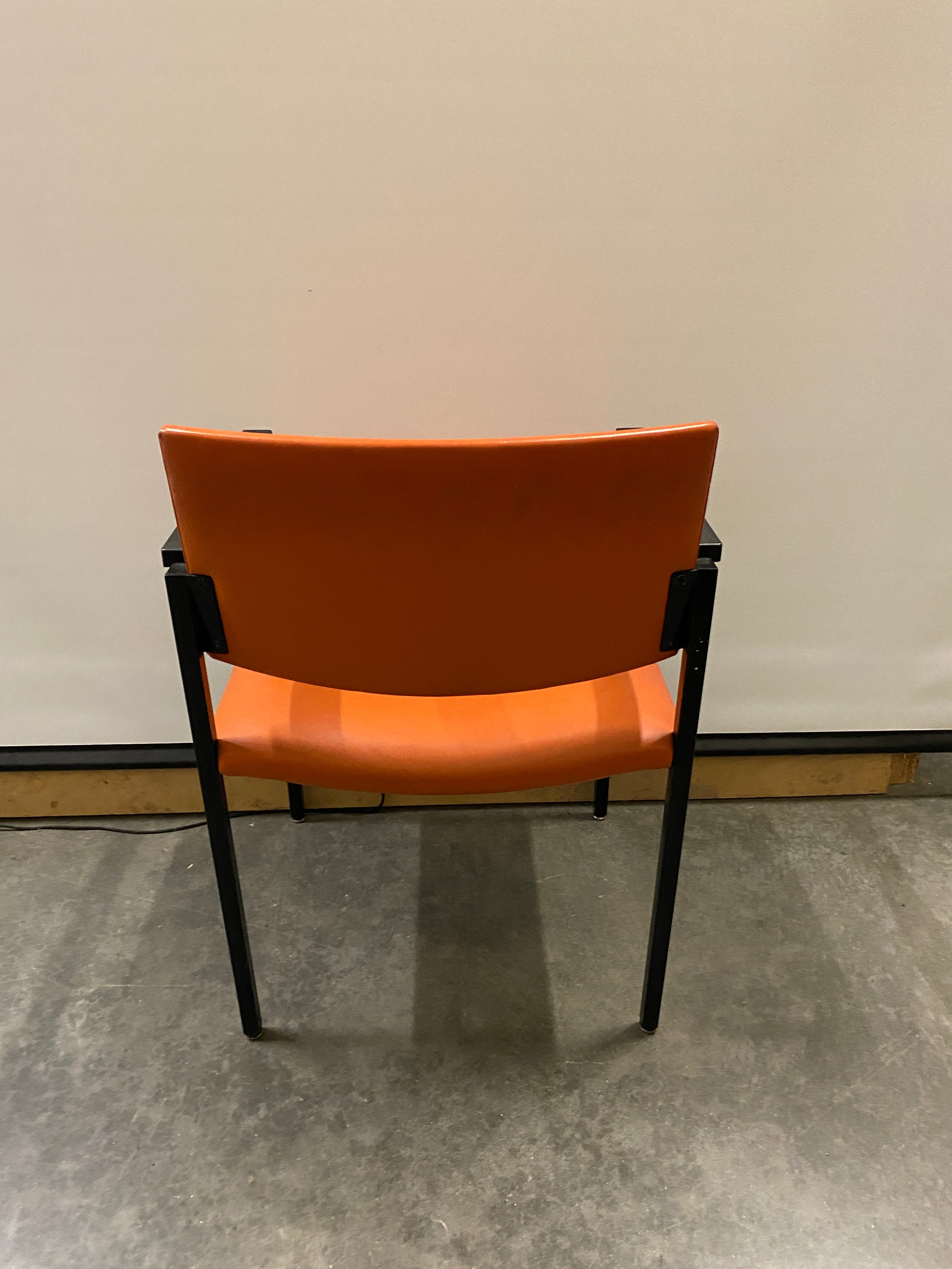 Steelcase Orange Upholstery Chair