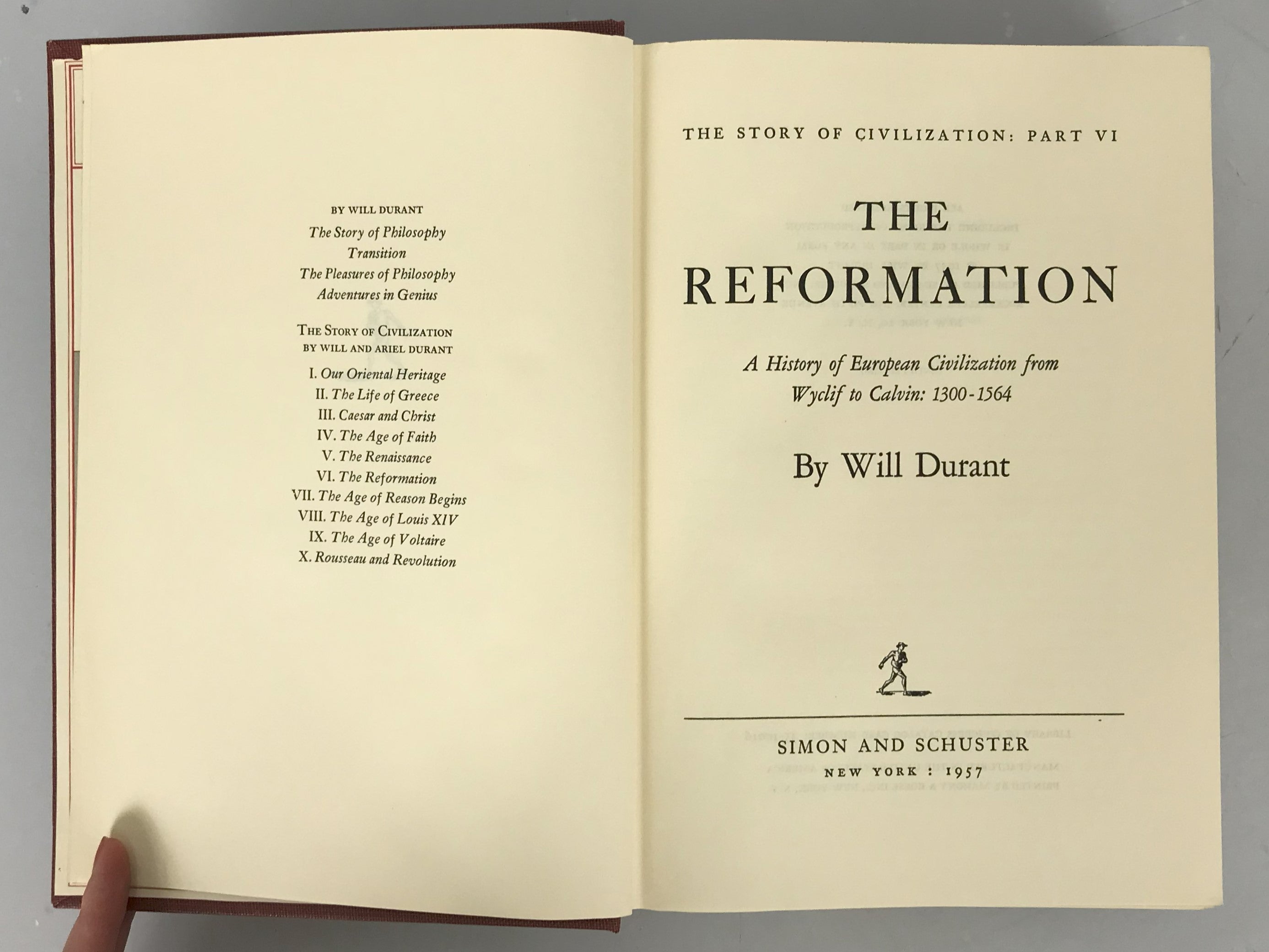 The Story of Civilization Vol 1-10 by Will and Ariel Durant 1950s