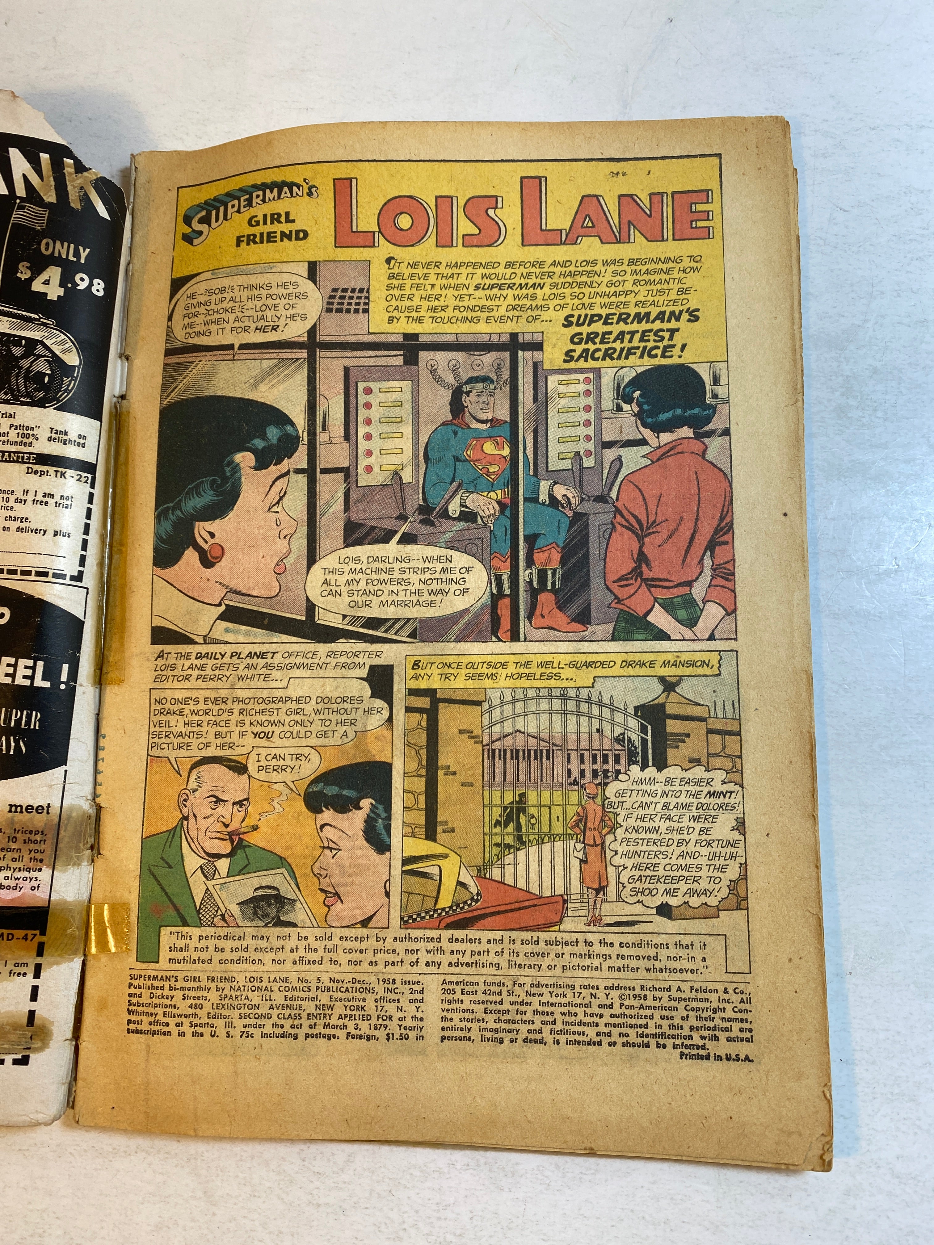 Superman's Girlfriend Lois Lane #5 DC Comics 1958