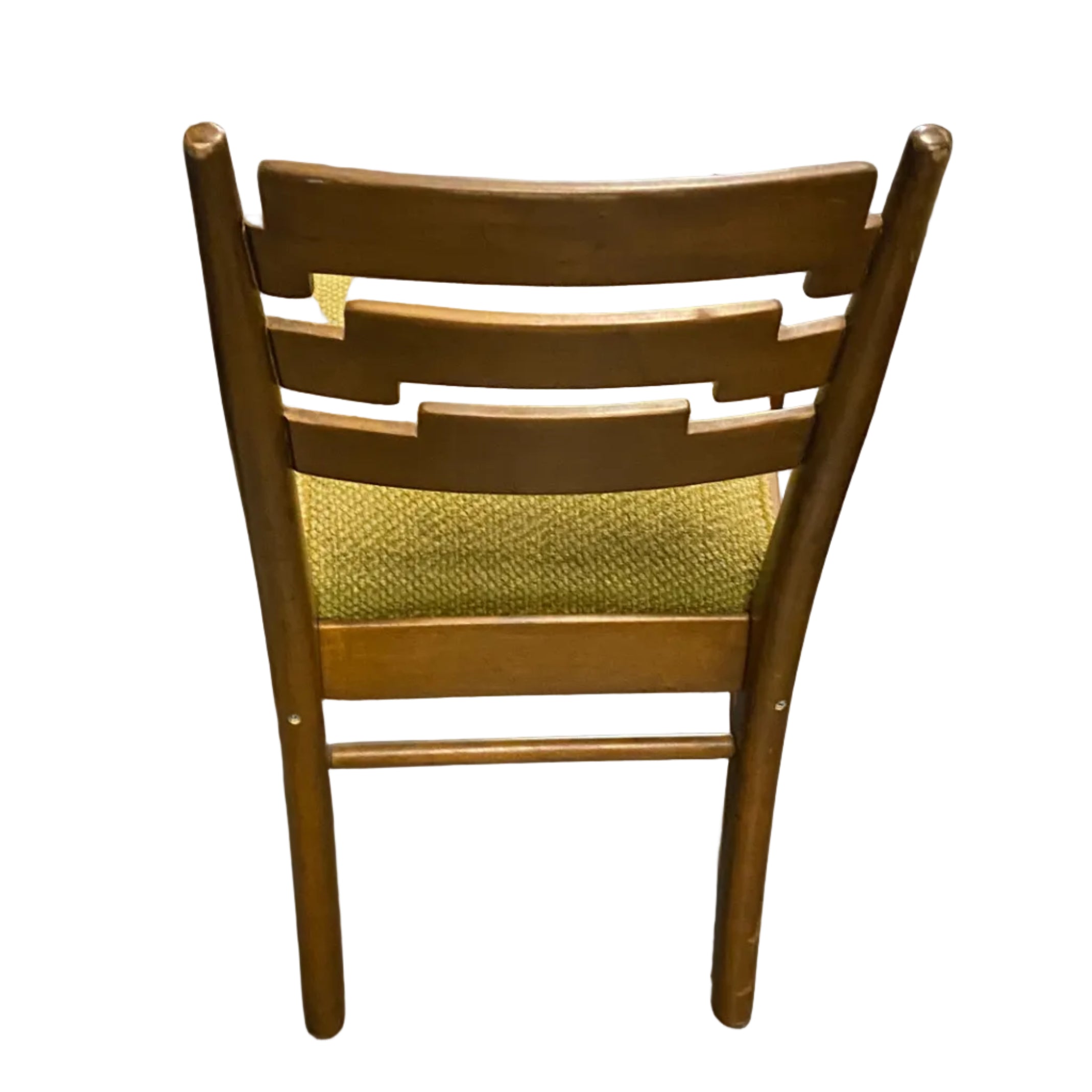 Light Green Upholstered Wooden Frame Chair