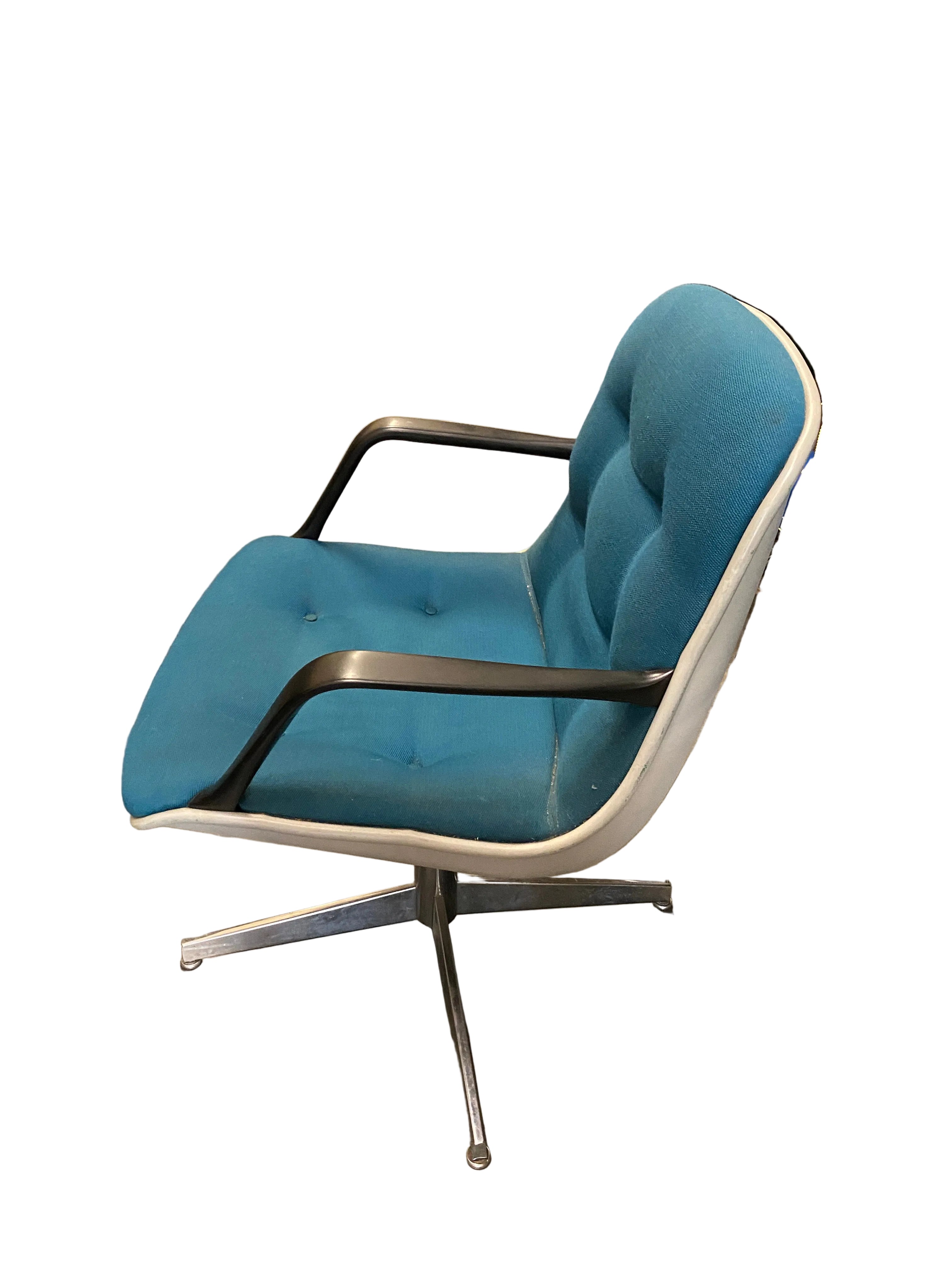 Steelcase Blue Swivel Office Chair