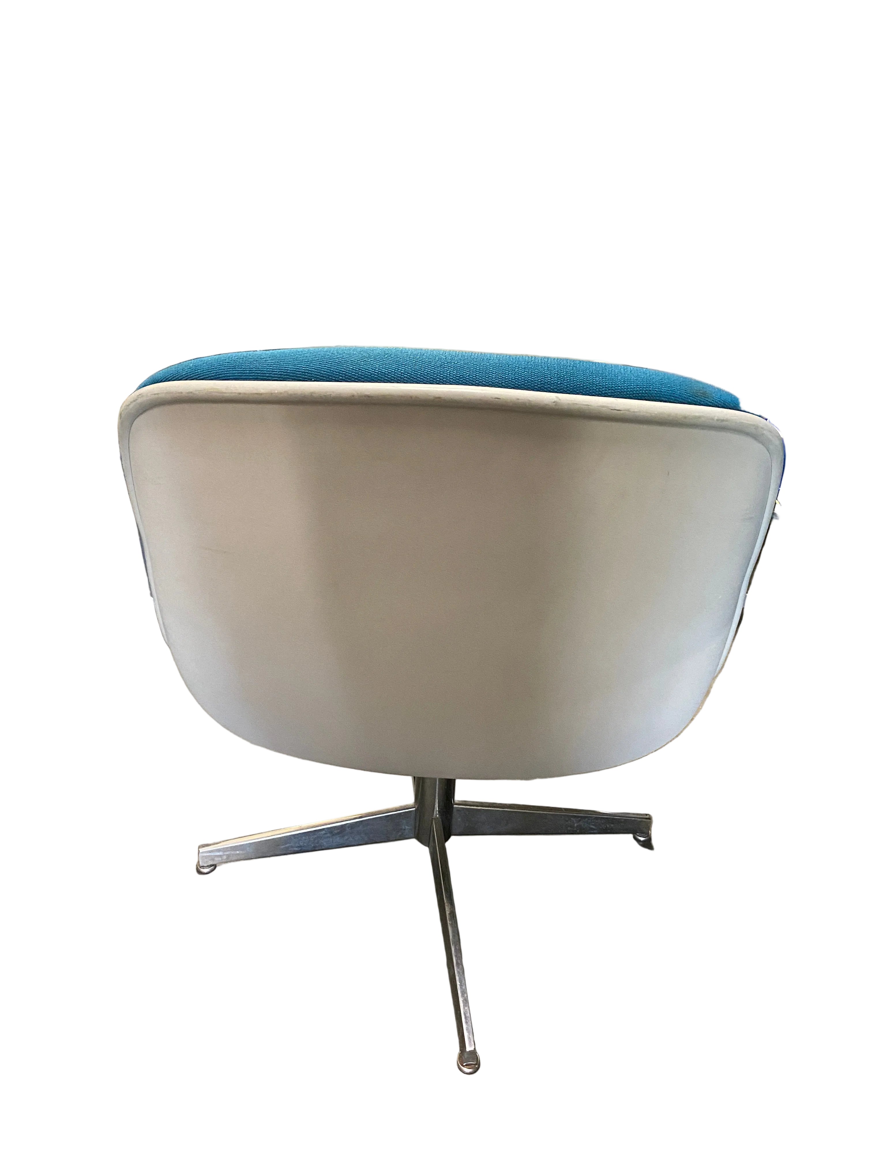 Steelcase Blue Swivel Office Chair