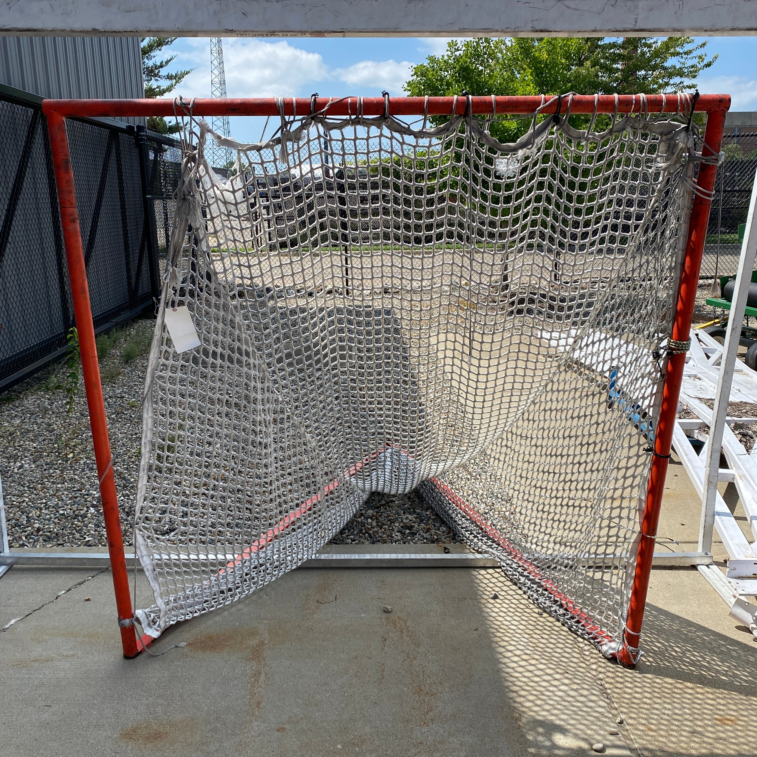 Orange Metal Lacrosse Net/Goal