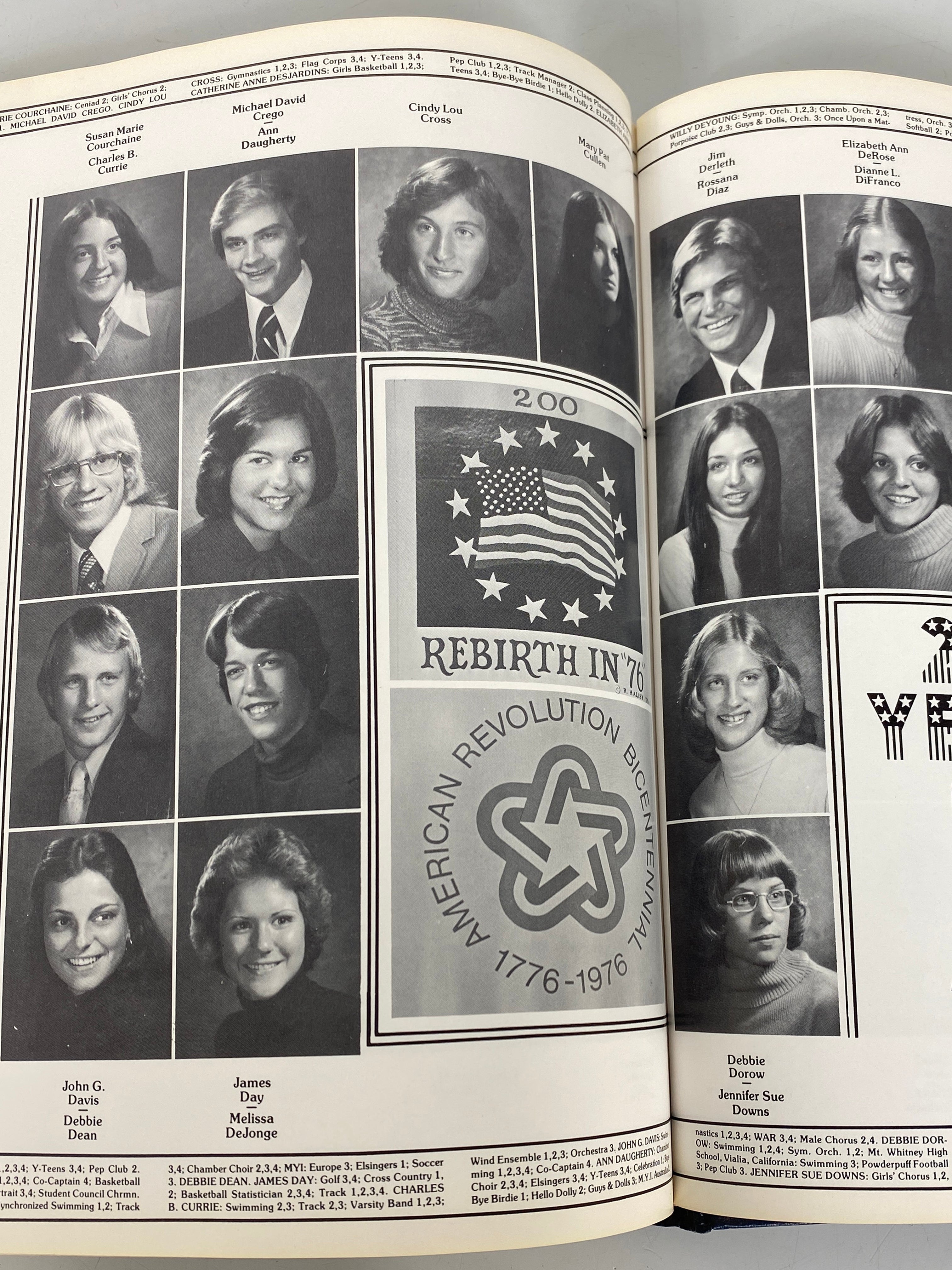 1976 East Lansing High School Yearbook "Ceniad" Michigan HC