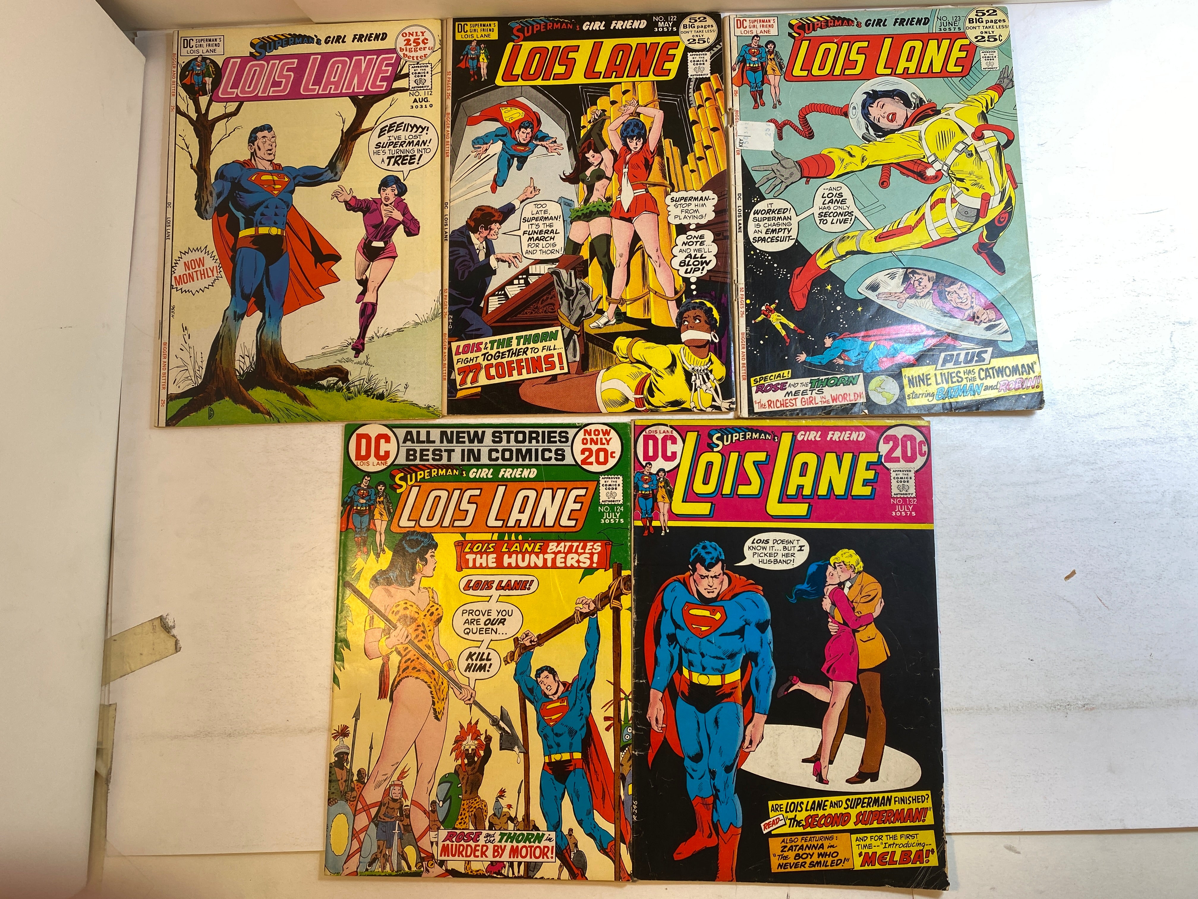 Lot of 9 Superman's Girlfriend Lois Lane DC Comics 1971-1974