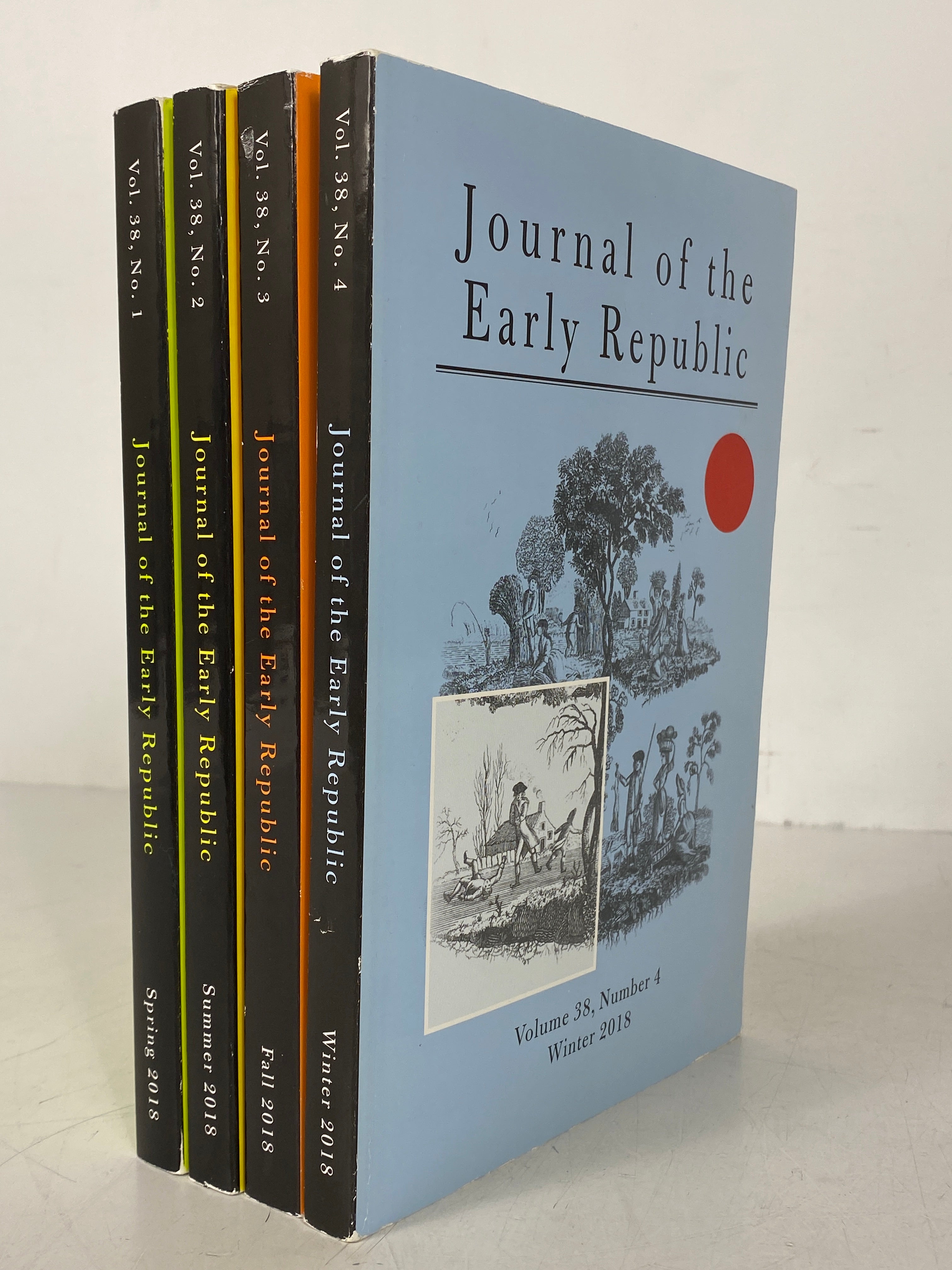 Lot of 4 Journal of the Early Republic Volume 38 2018 Number 1-4 SC