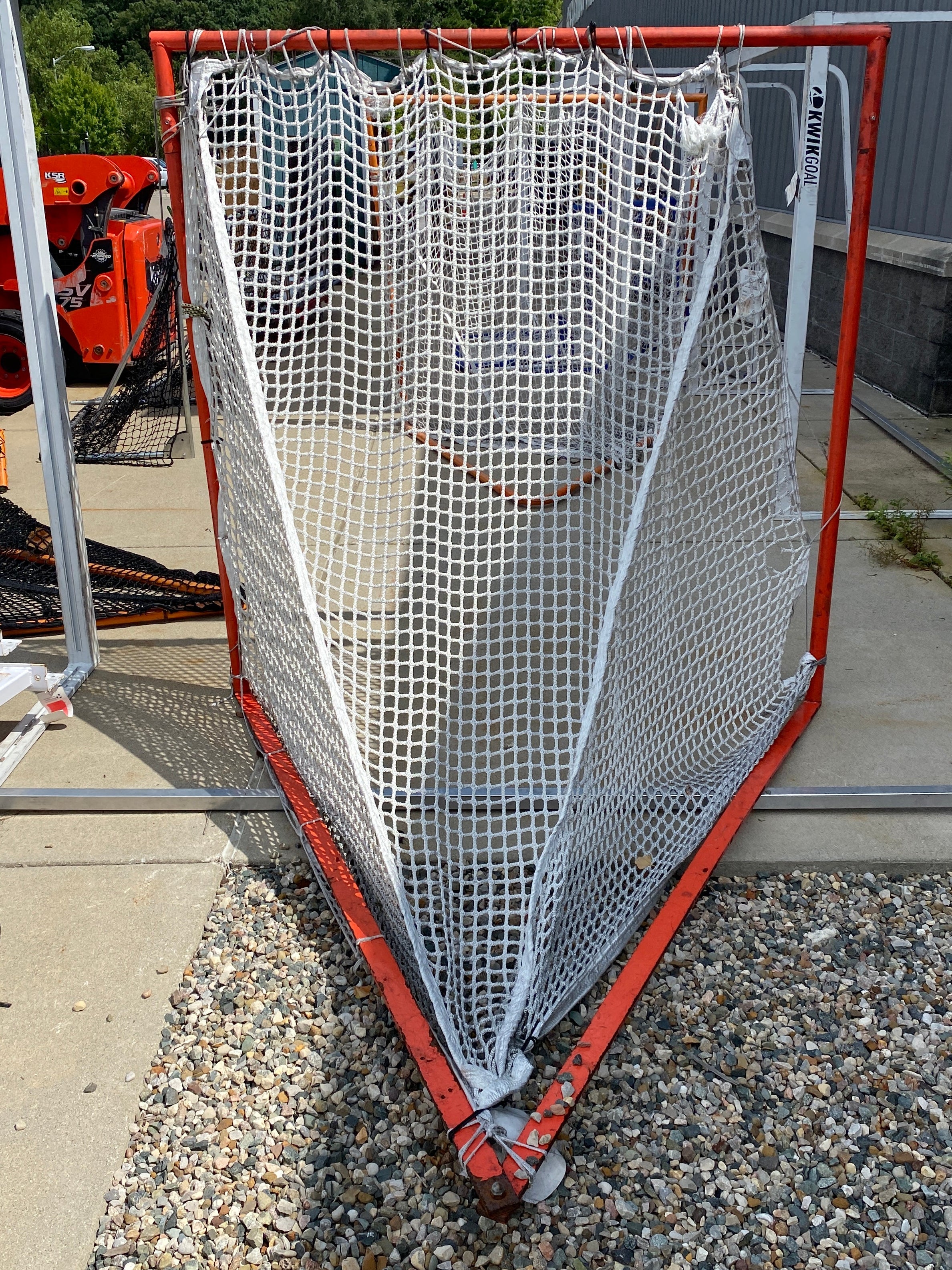 Orange Metal Lacrosse Net/Goal