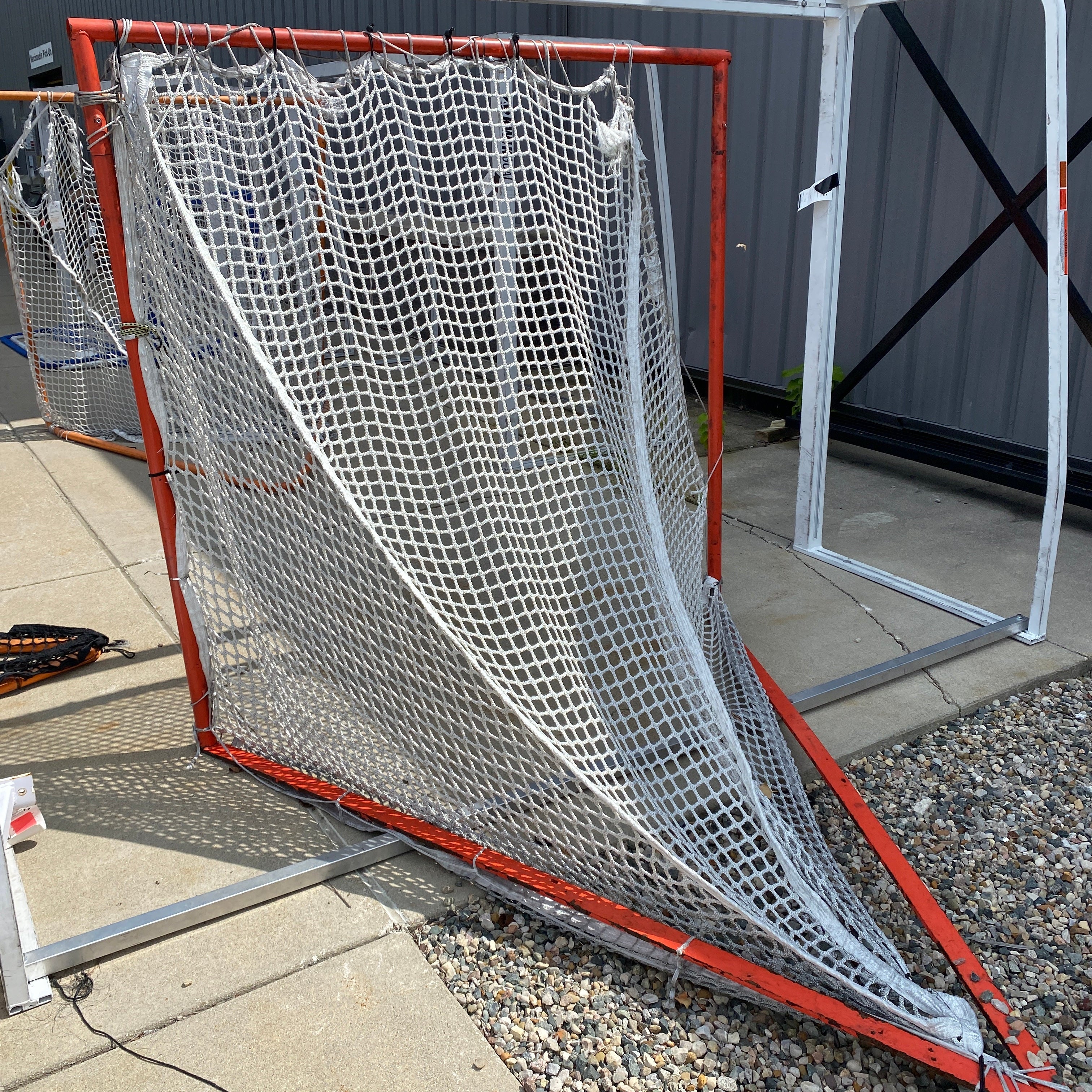 Orange Metal Lacrosse Net/Goal