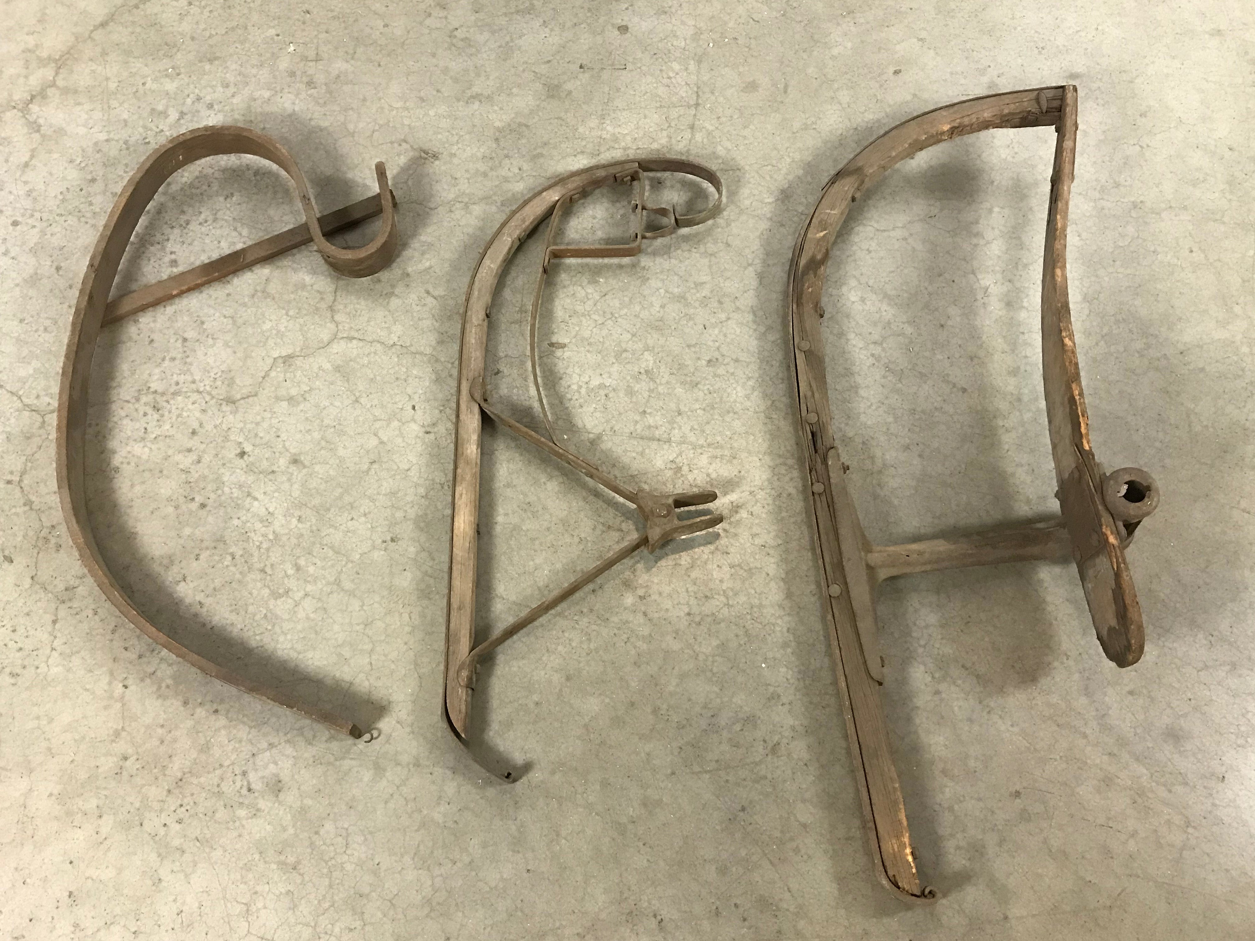 Lot of 3 Antique Buggy Runners