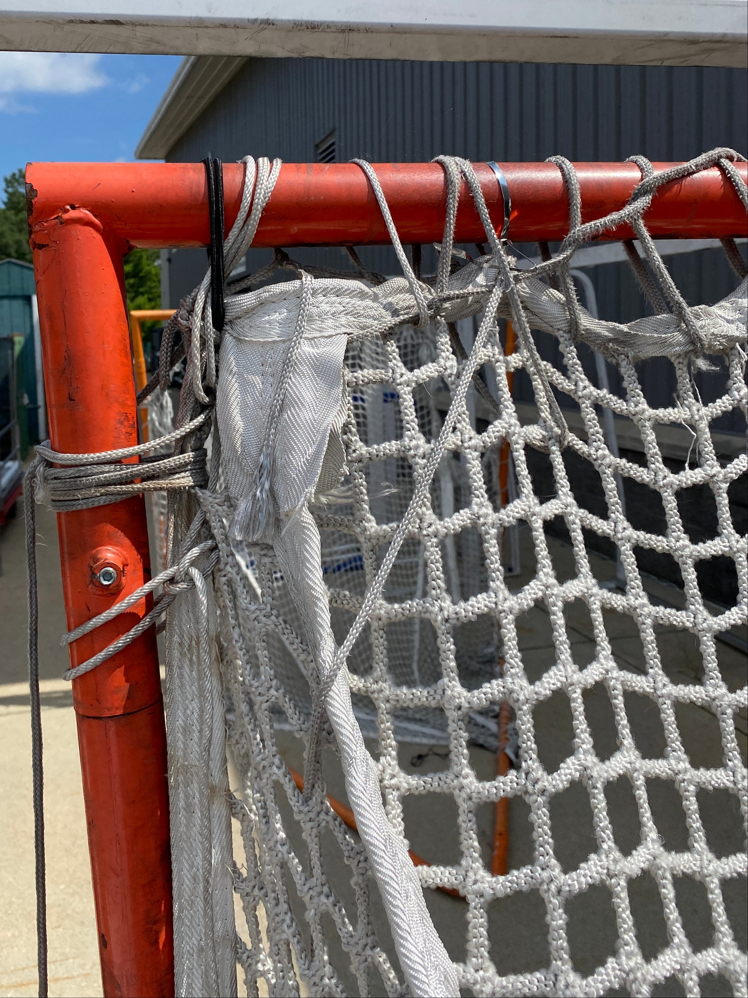 Orange Metal Lacrosse Net/Goal