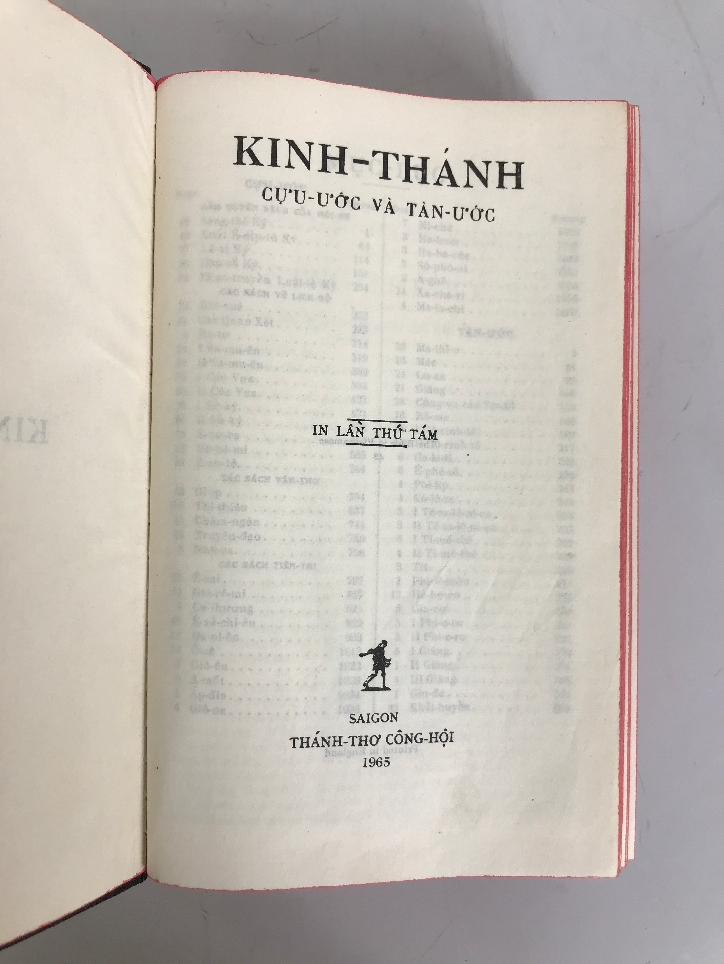 Kinh-Thanh Old and New Testaments in Vietnamese 1965 8th Ed HC