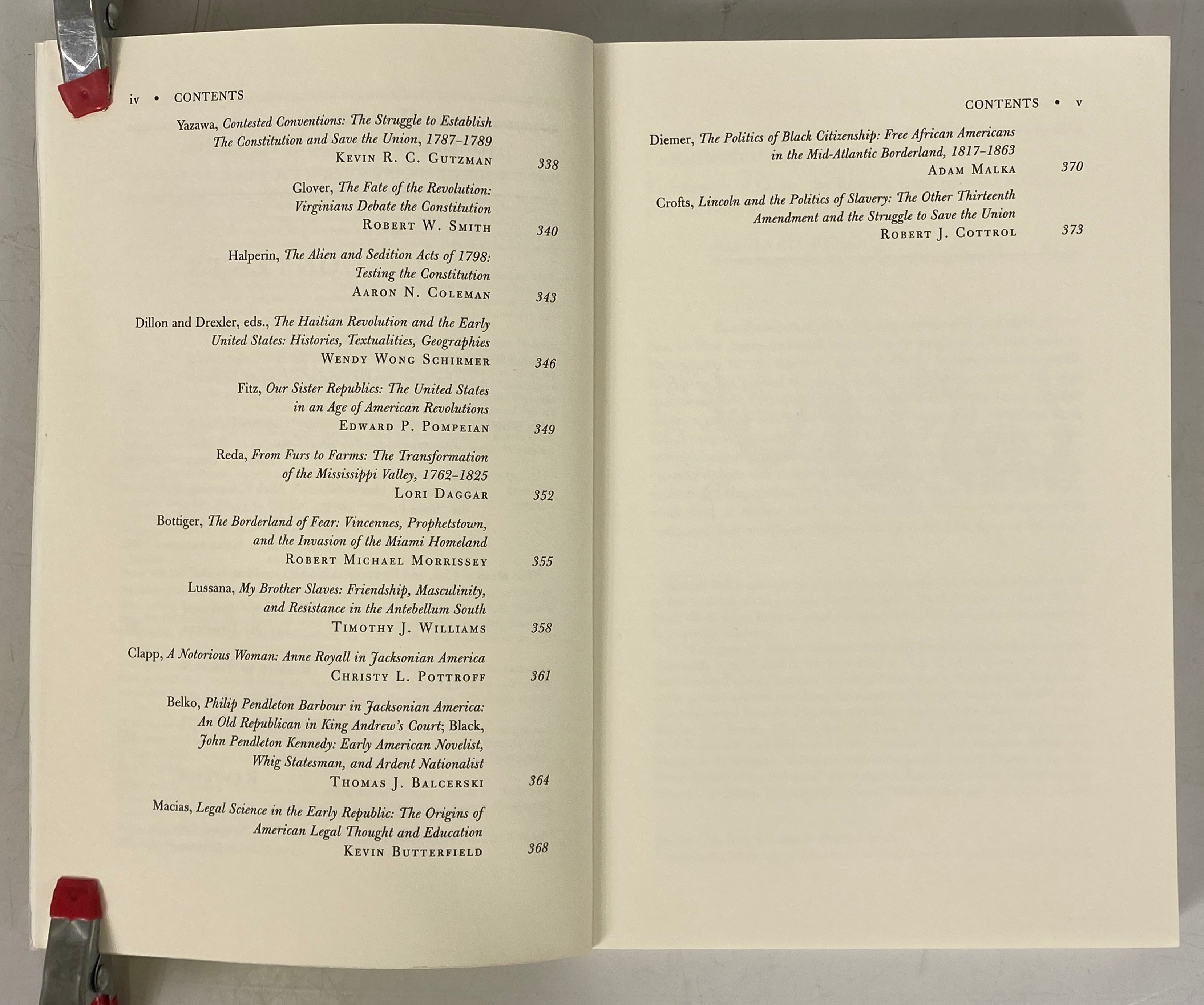 Lot of 4 Journal of the Early Republic Volume 38 2018 Number 1-4 SC