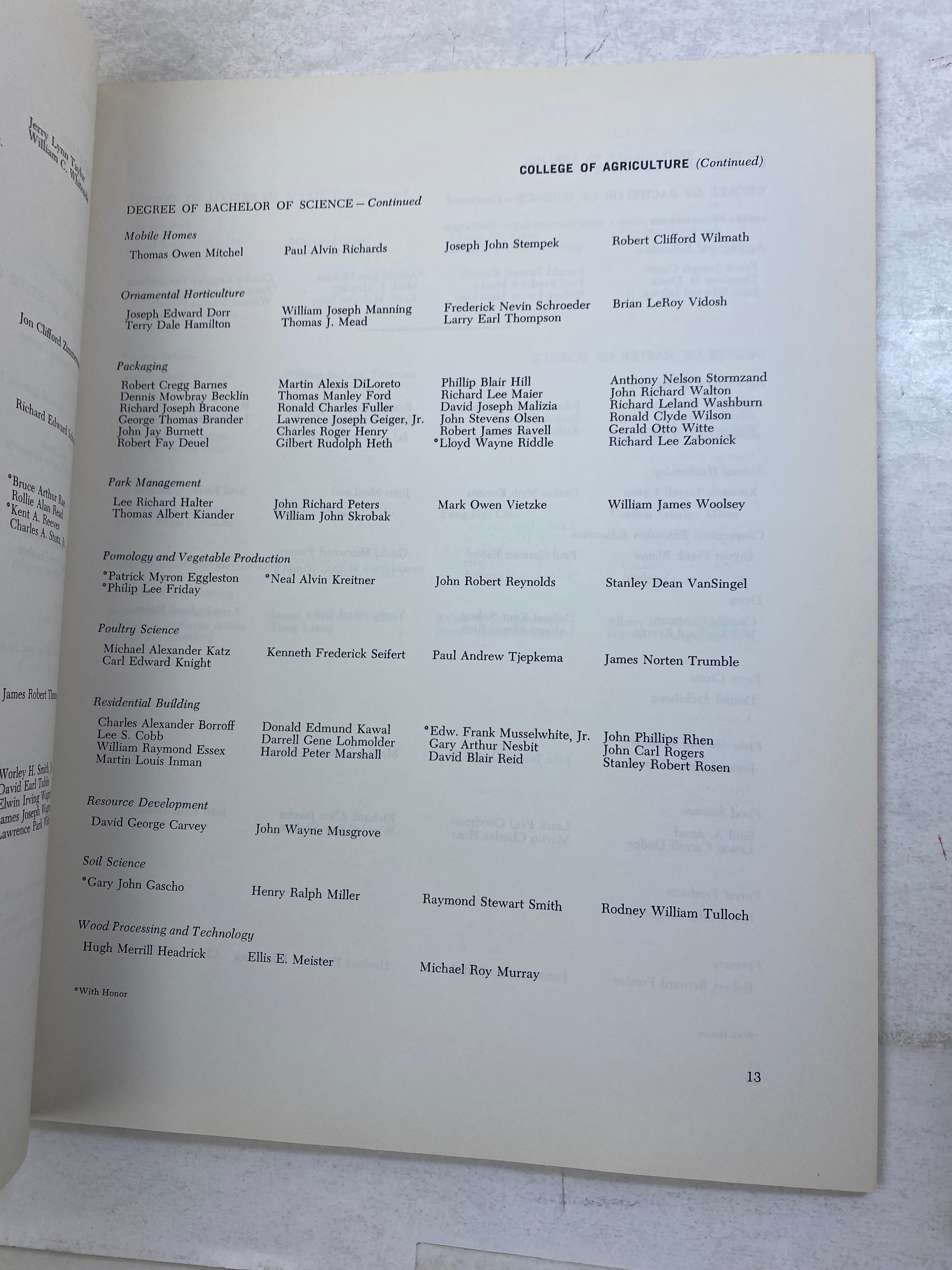 Lot of 4 Vintage MSU Michigan State Commencement Programs 1960-1969