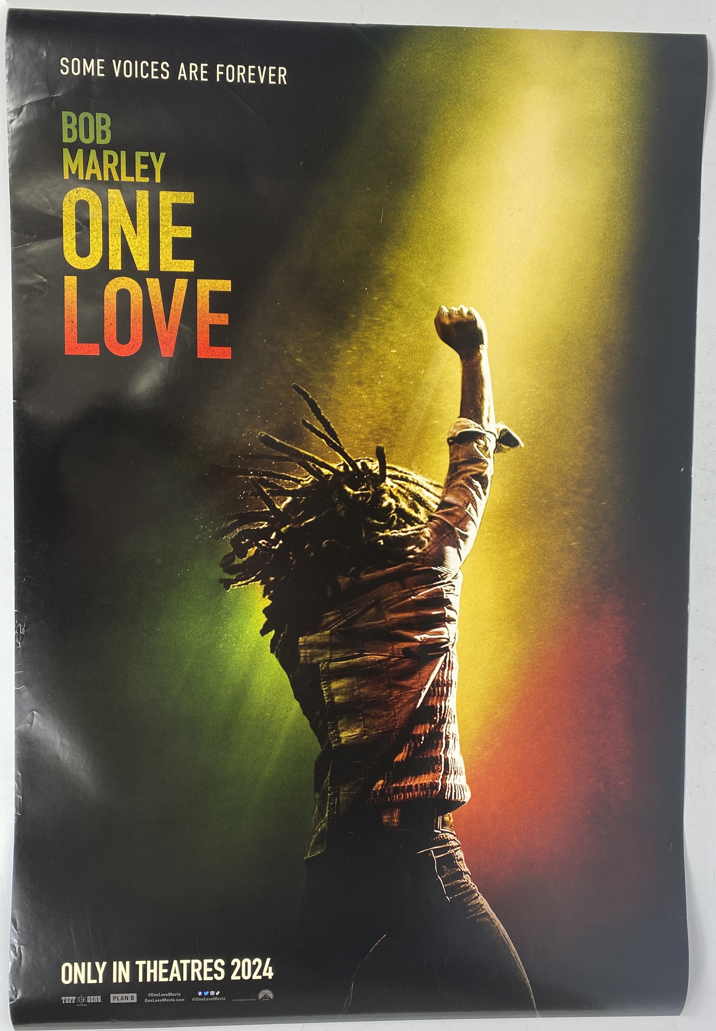 Bob Marley One Love Double Sided Movie Poster 27" x 40"