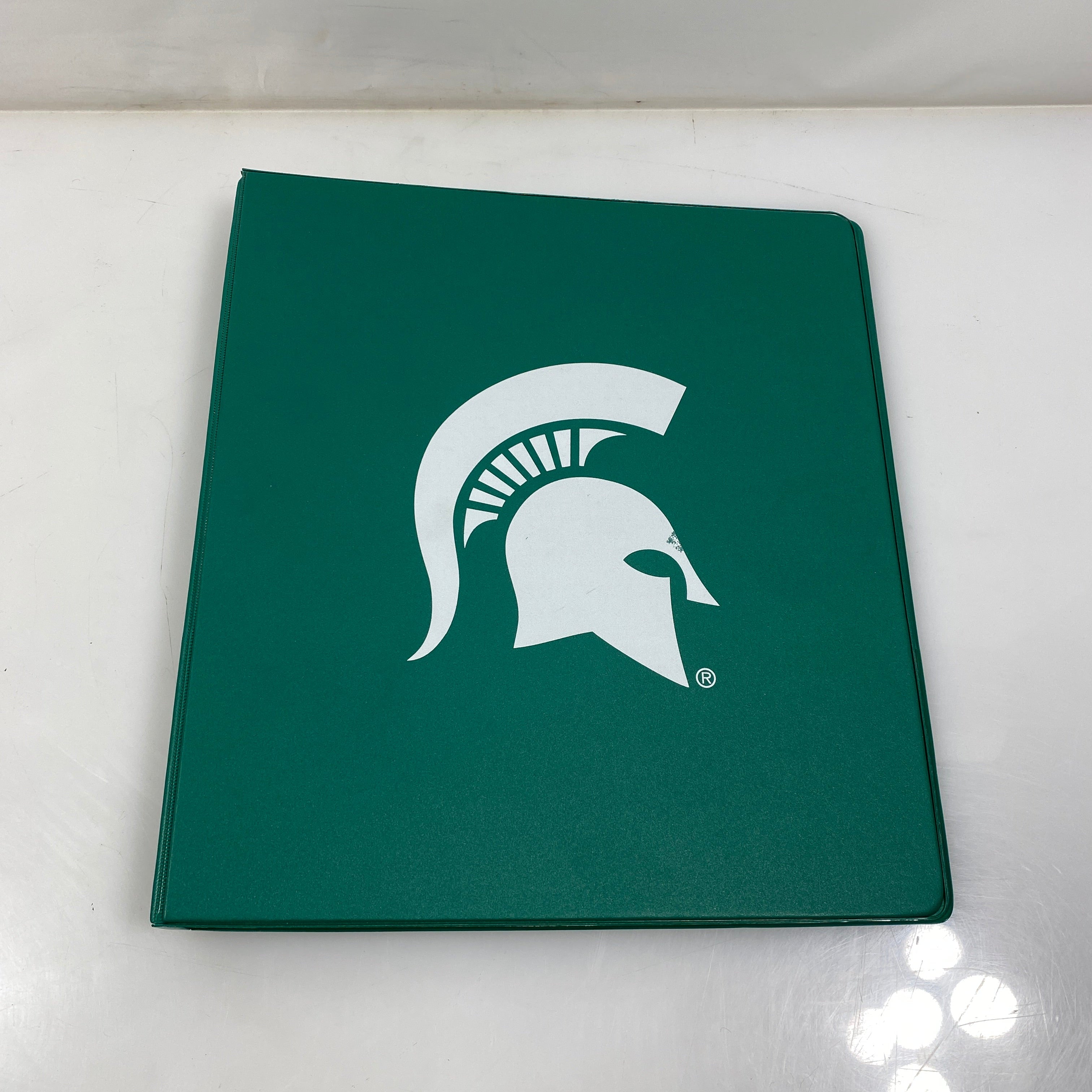 Green Michigan State University Logo 3-Ring Binder