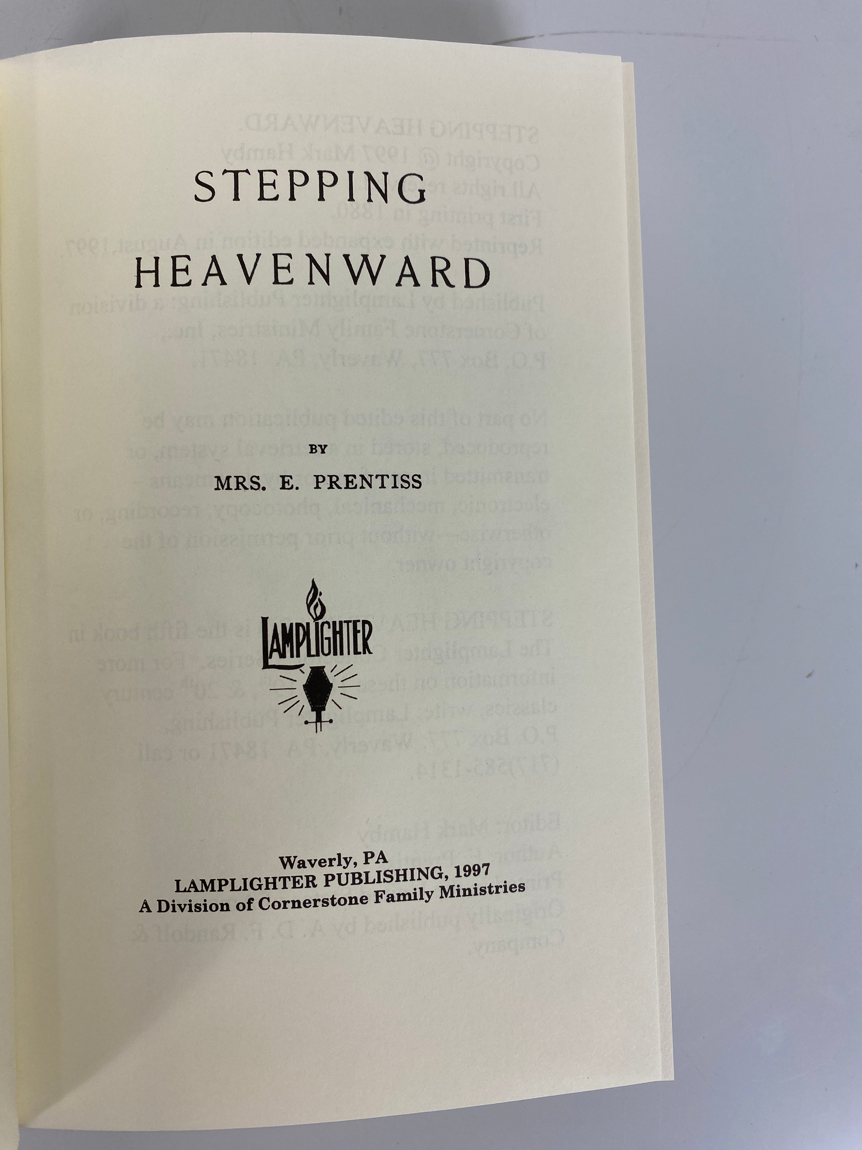 Stepping Heavenward by Mrs. E. Prentiss 1997 Reprint HC
