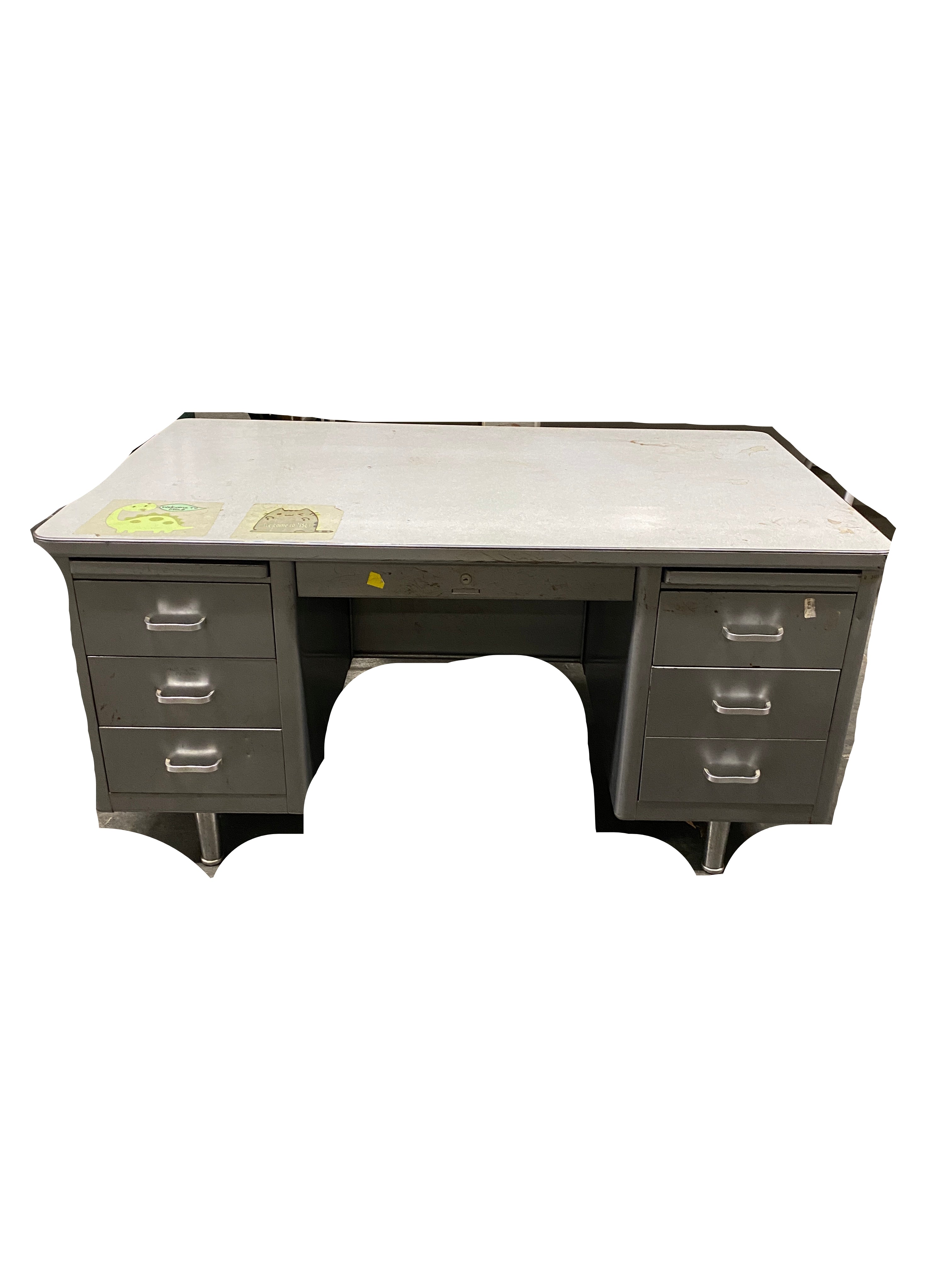 Steelcase Grey Executive Desk