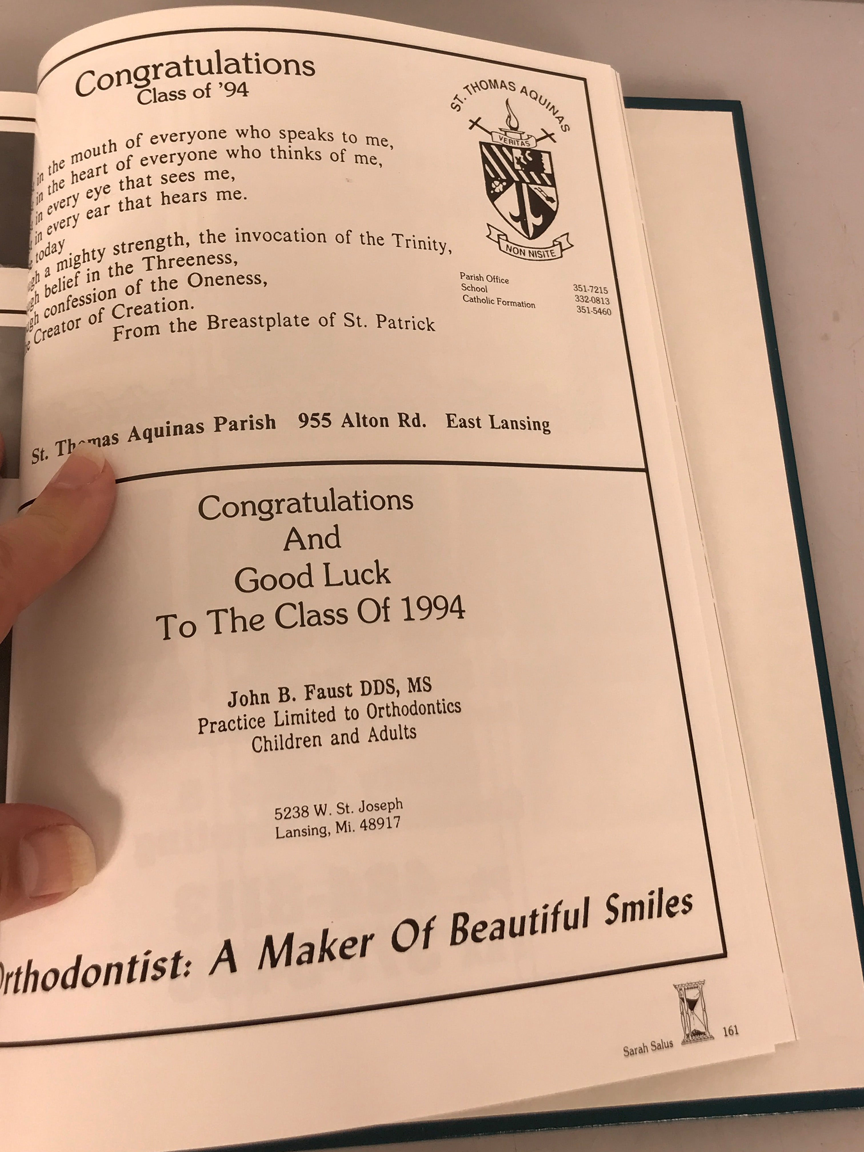 1994 Lansing Catholic High School Yearbook Michigan