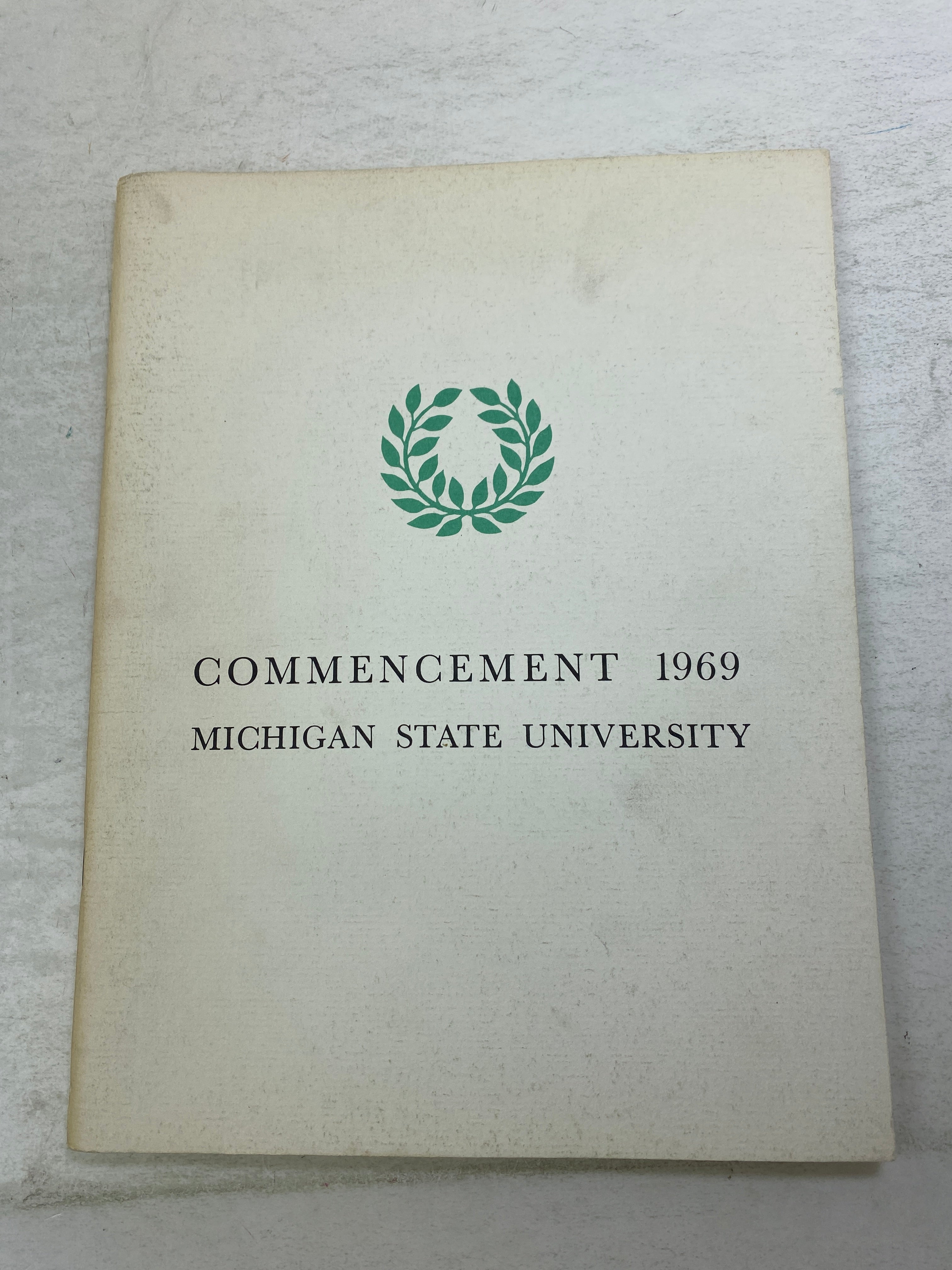 Lot of 4 Vintage MSU Michigan State Commencement Programs 1960-1969