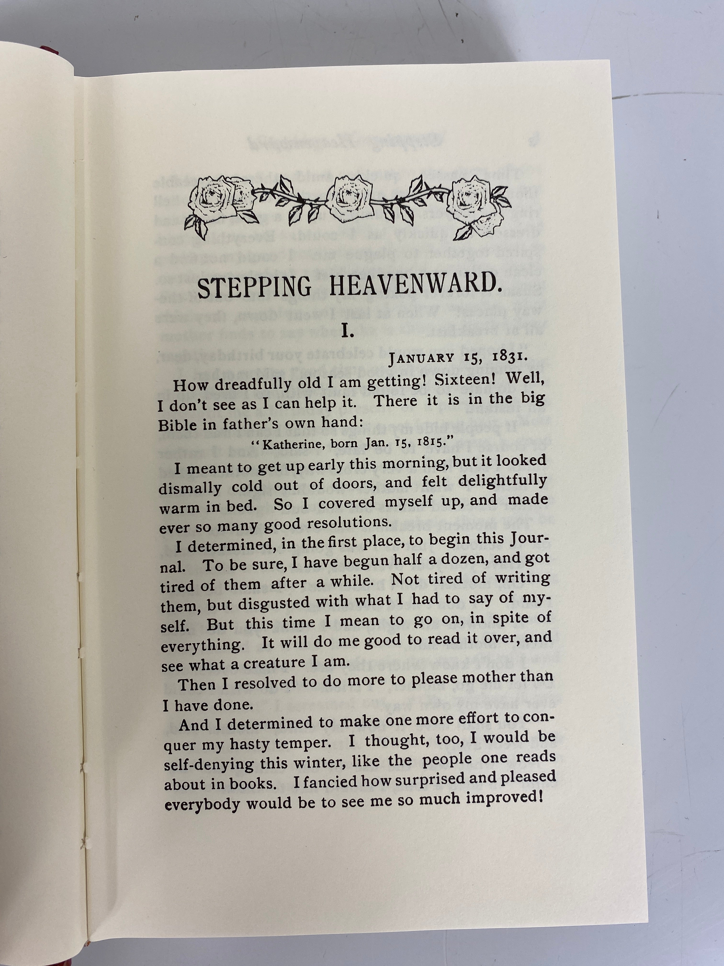 Stepping Heavenward by Mrs. E. Prentiss 1997 Reprint HC