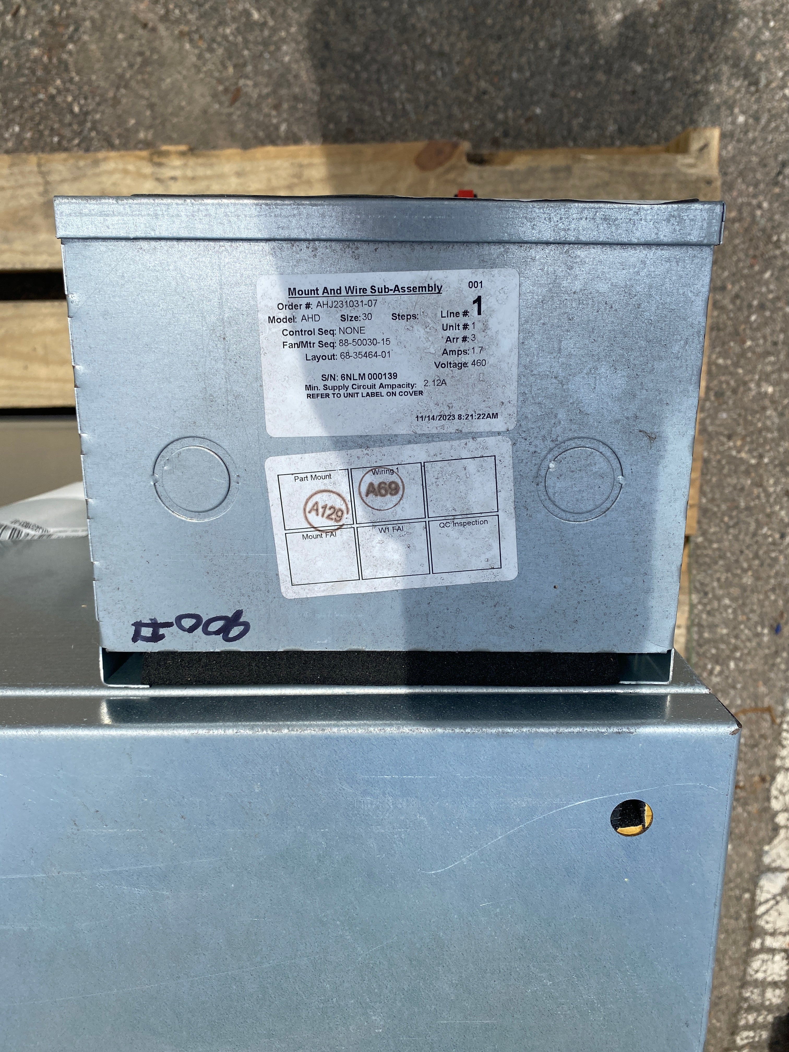 Johnson Controls #AHD Direct Drive Blower Coil Unit