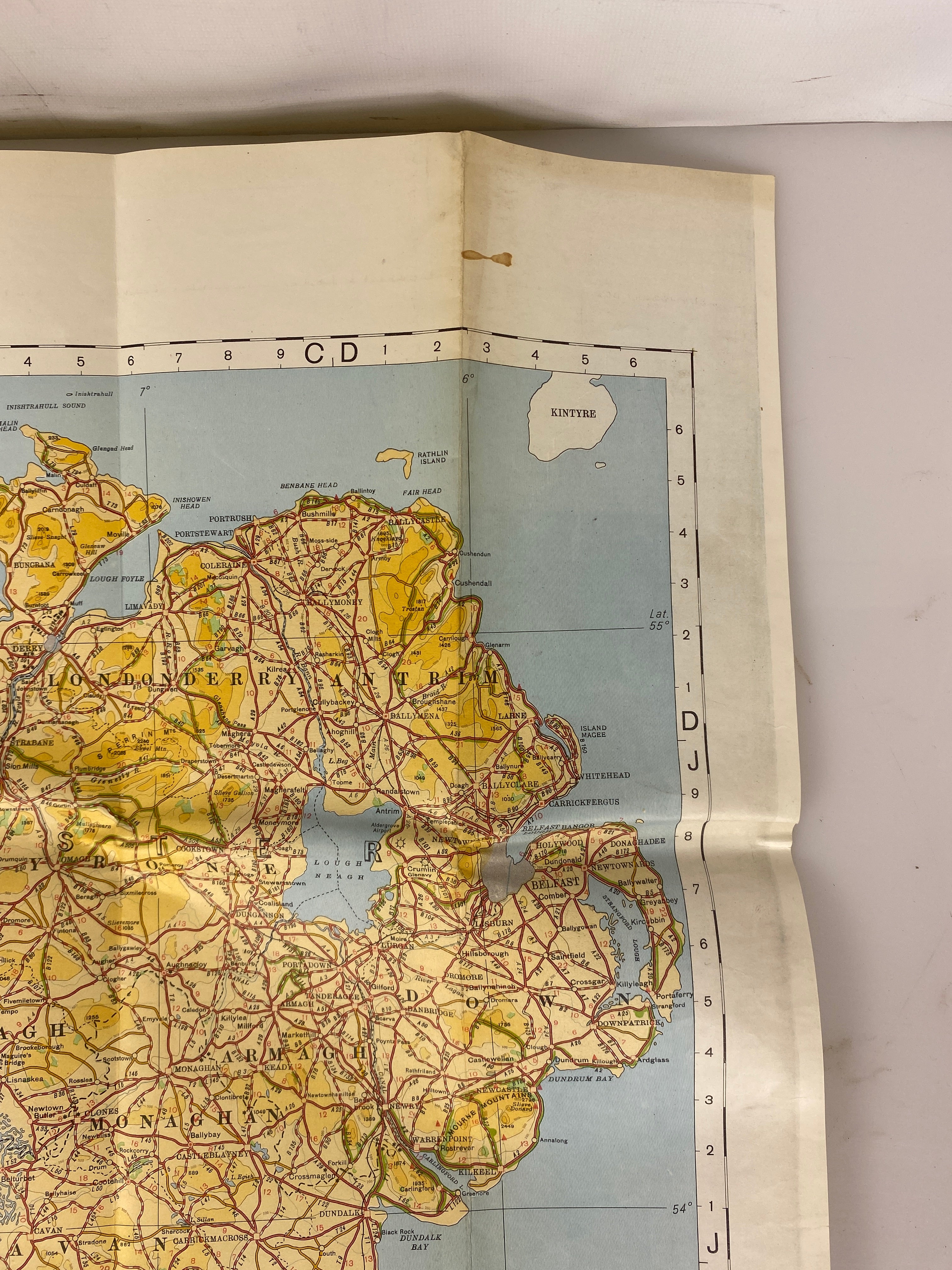 Lot of 3 Maps: Ireland Ordnance Survery/AAA & Nat Geo Britain and Ireland