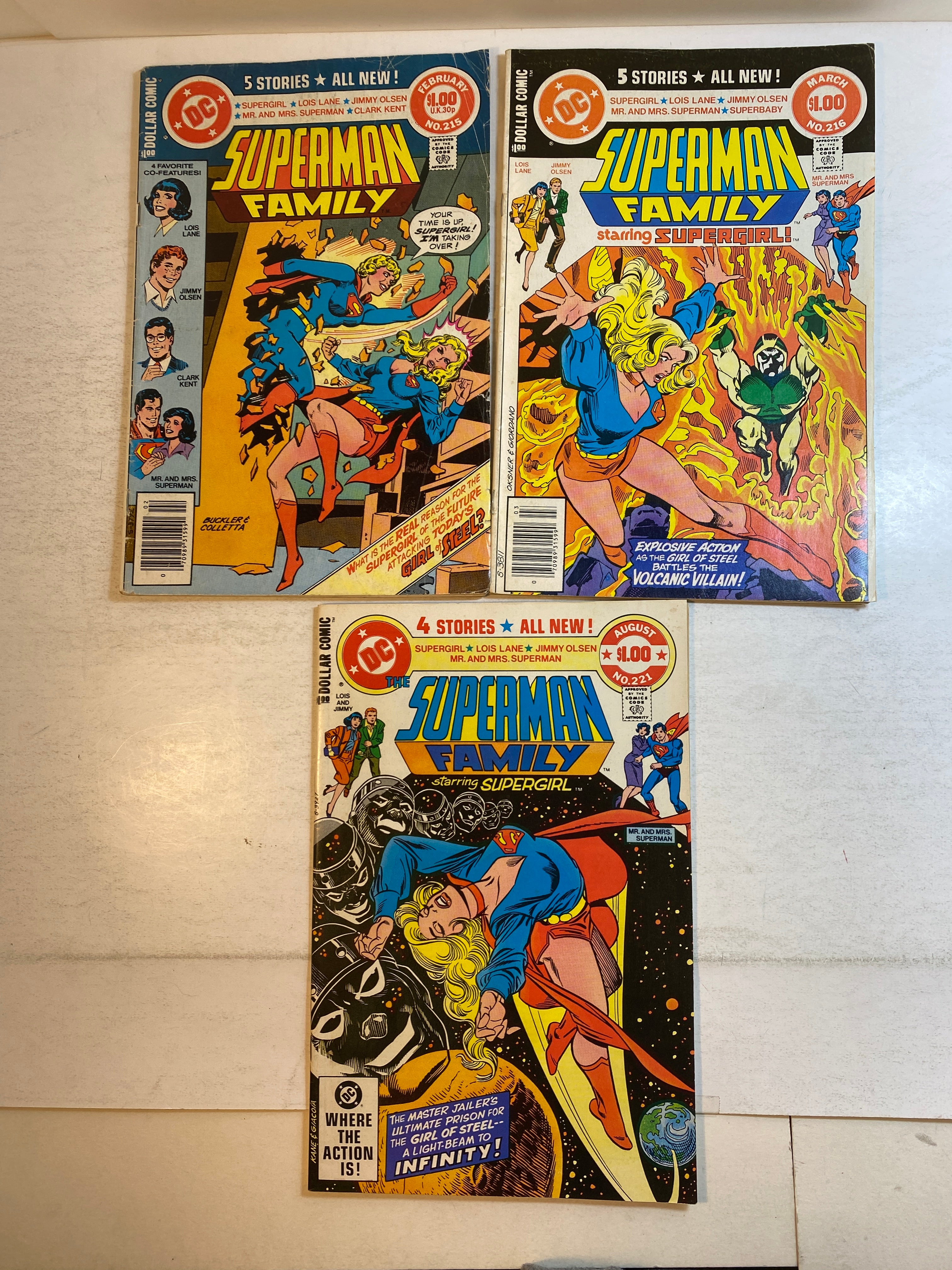 Lot of 9 Superman Family DC Comics 1981-1982
