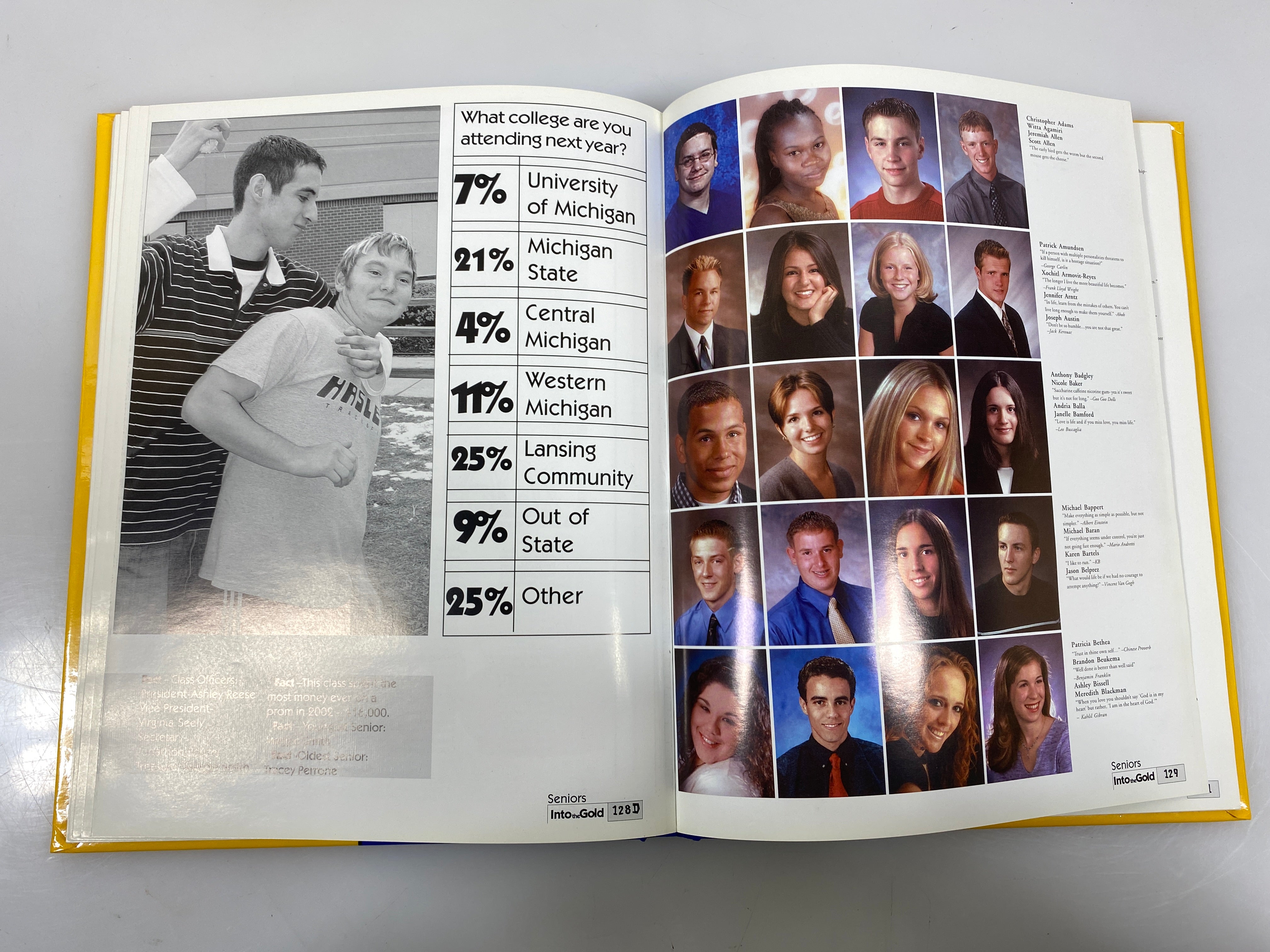 2003 Haslett High School "Dixit" Yearbook HC Haslett, MI