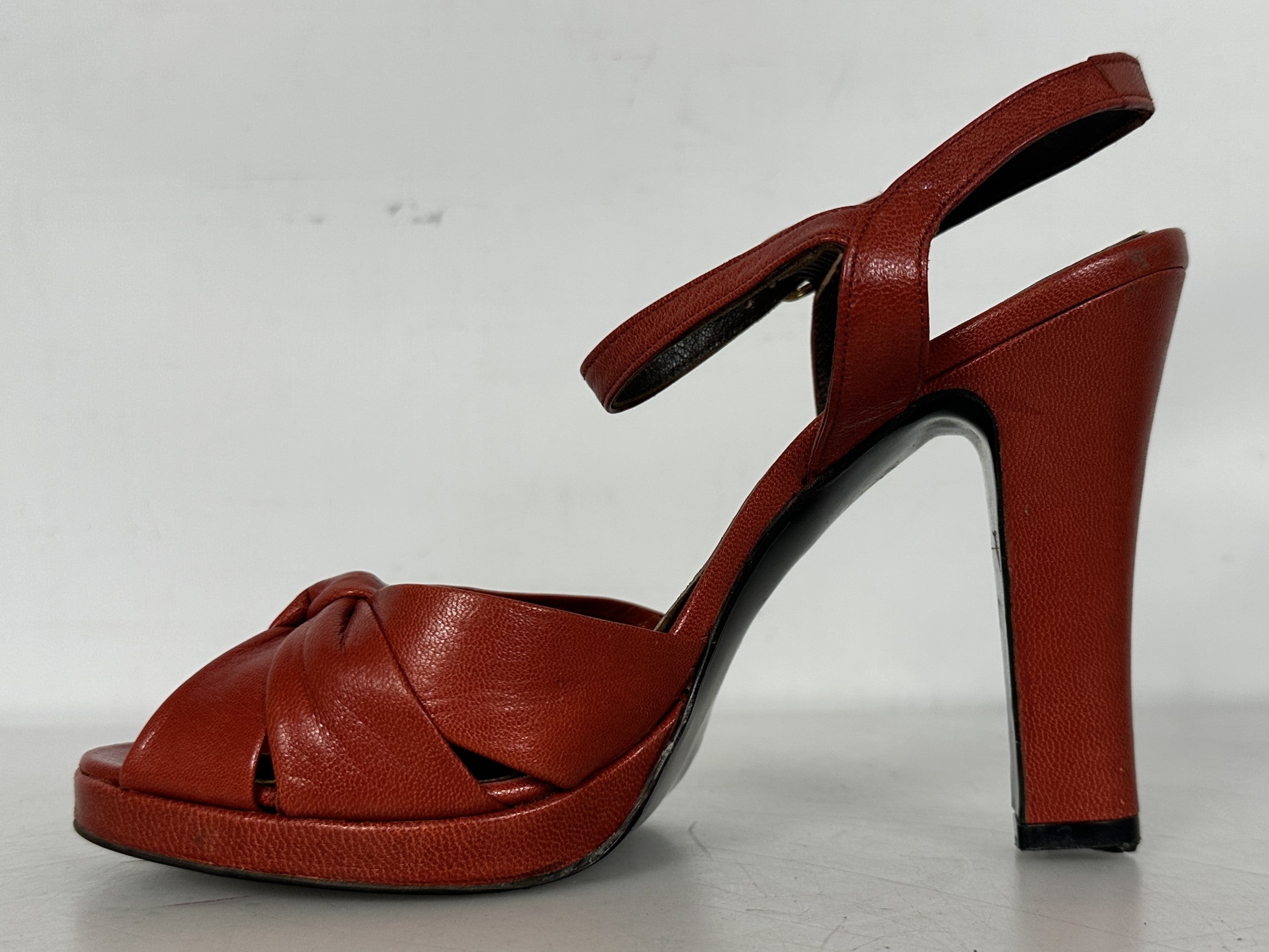 Vintage Red Nina Slingback Shoes Women's Size 7N