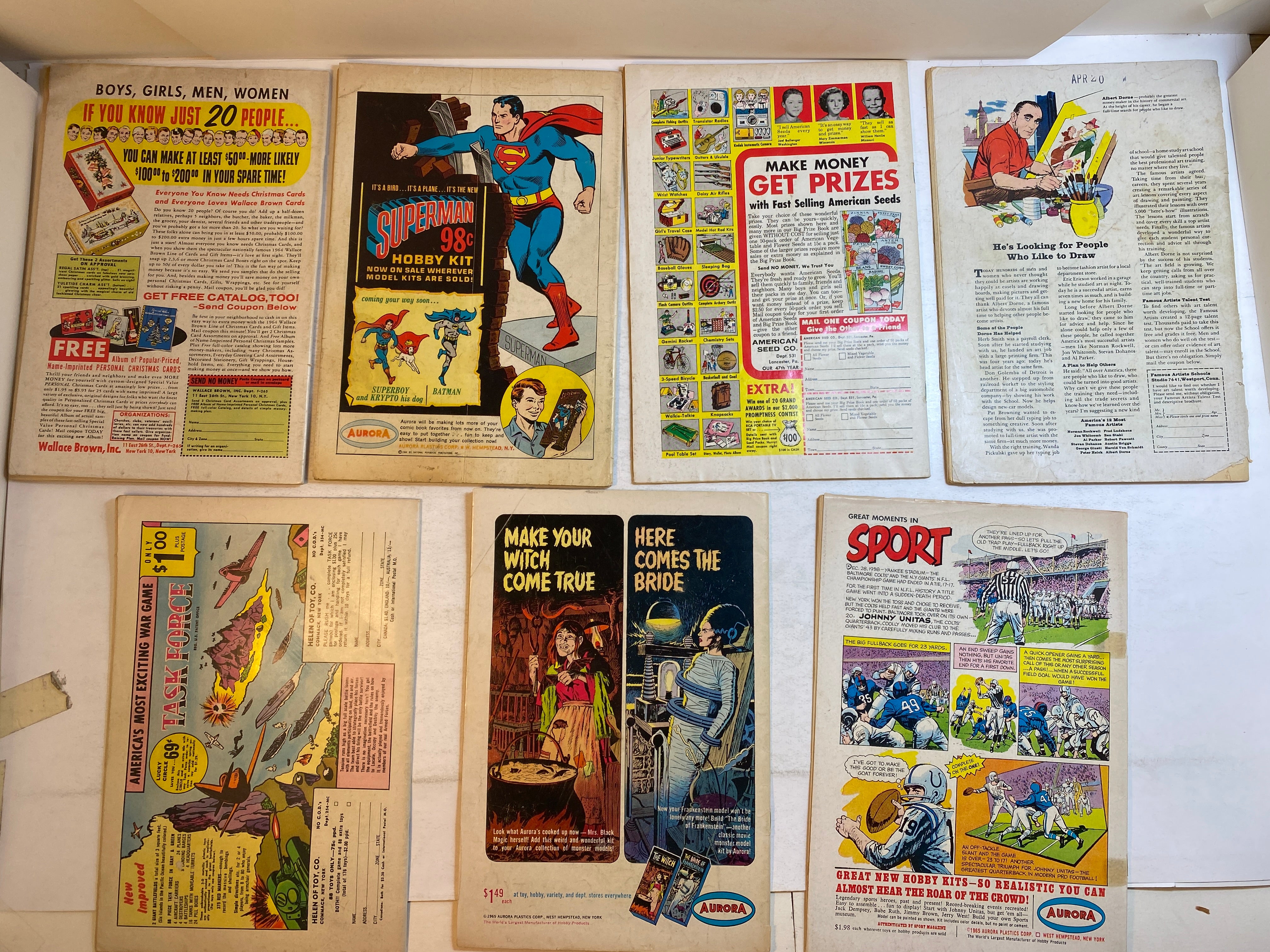 Lot of 7 Superman's Pal Jimmy Olsen 1964-1965