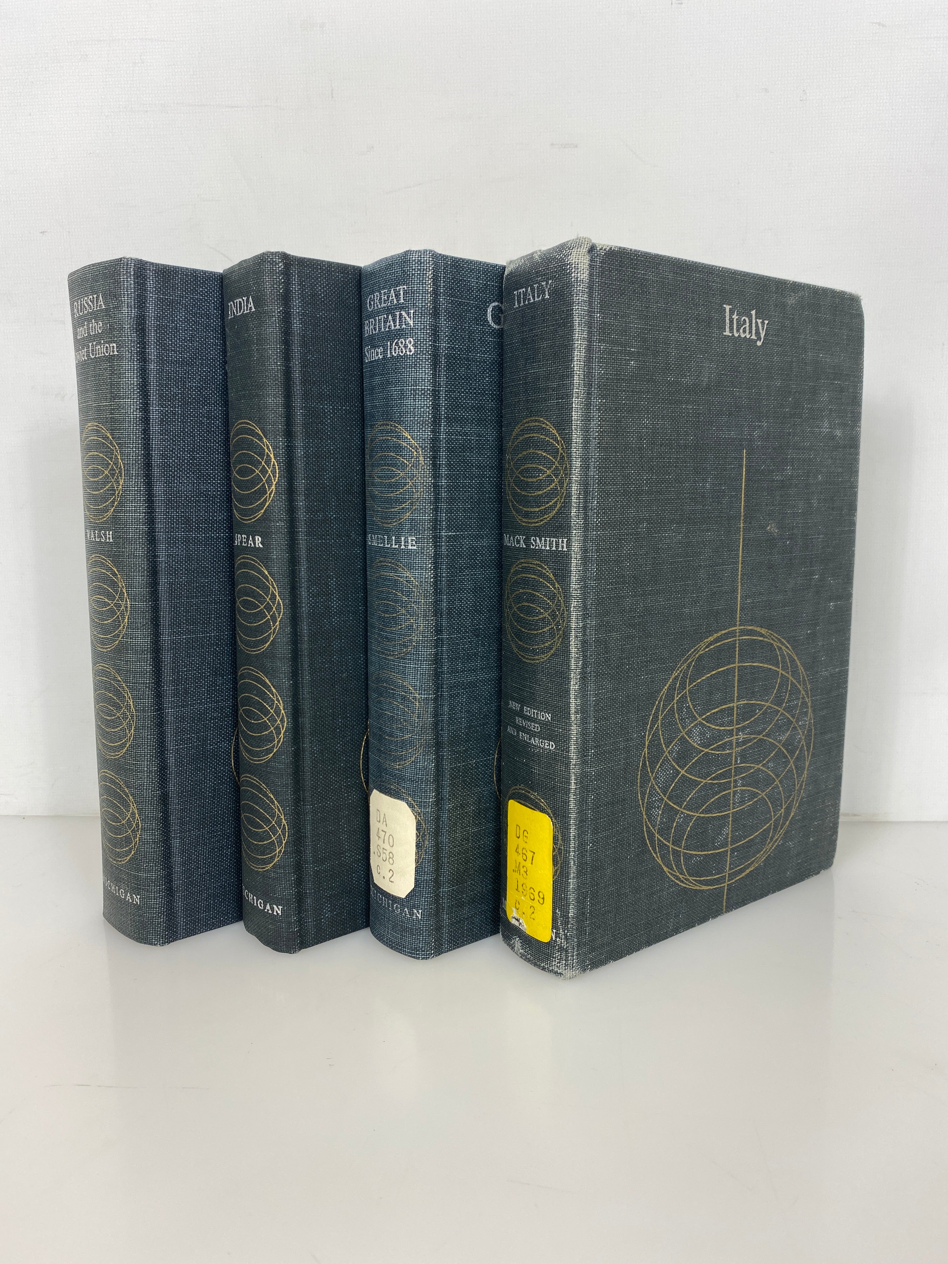 4 Vols: U of M History of the Modern World Italy/Russia/India/Great Britain HC