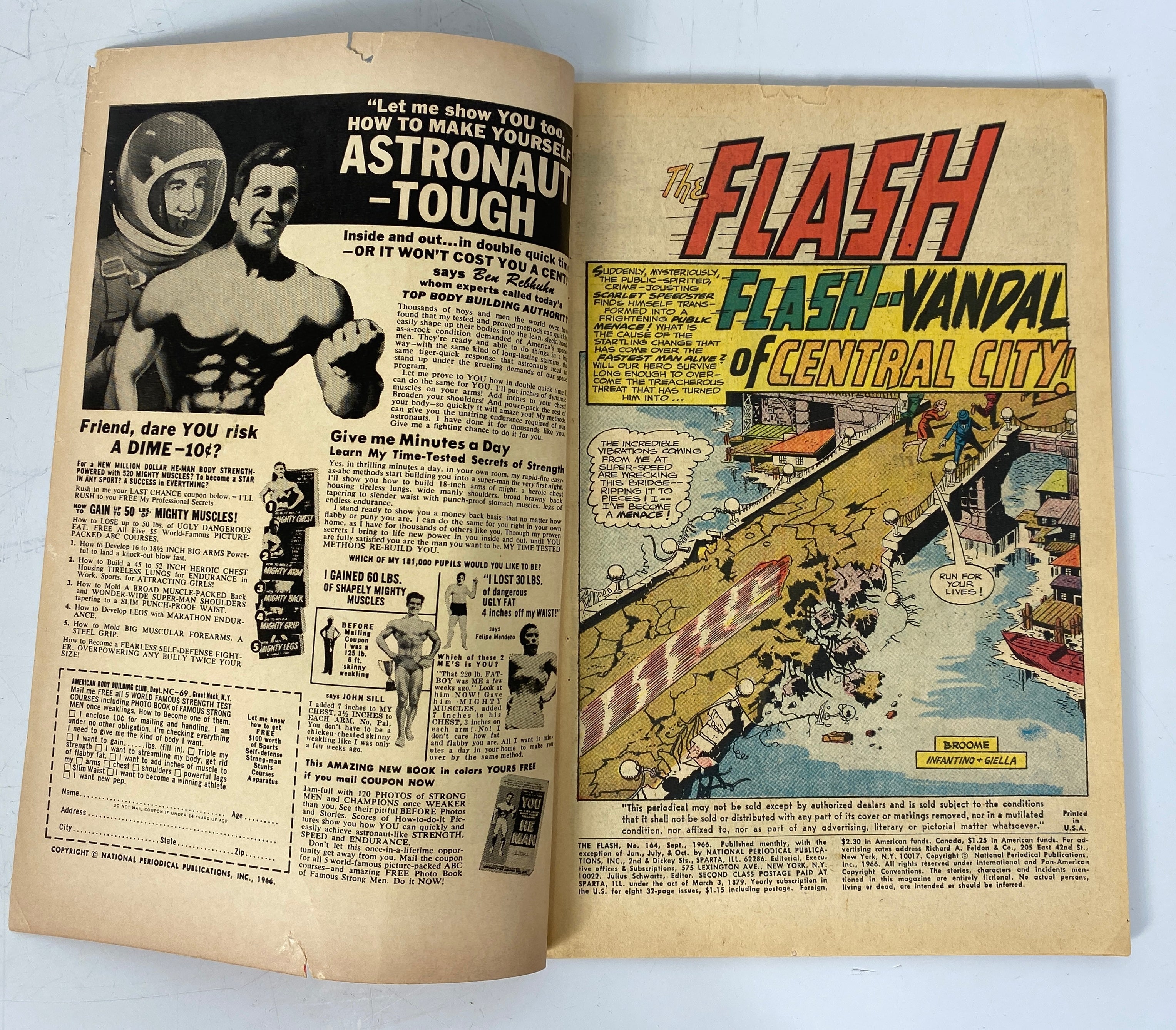 The Flash Low Grade #163-165 (1966)