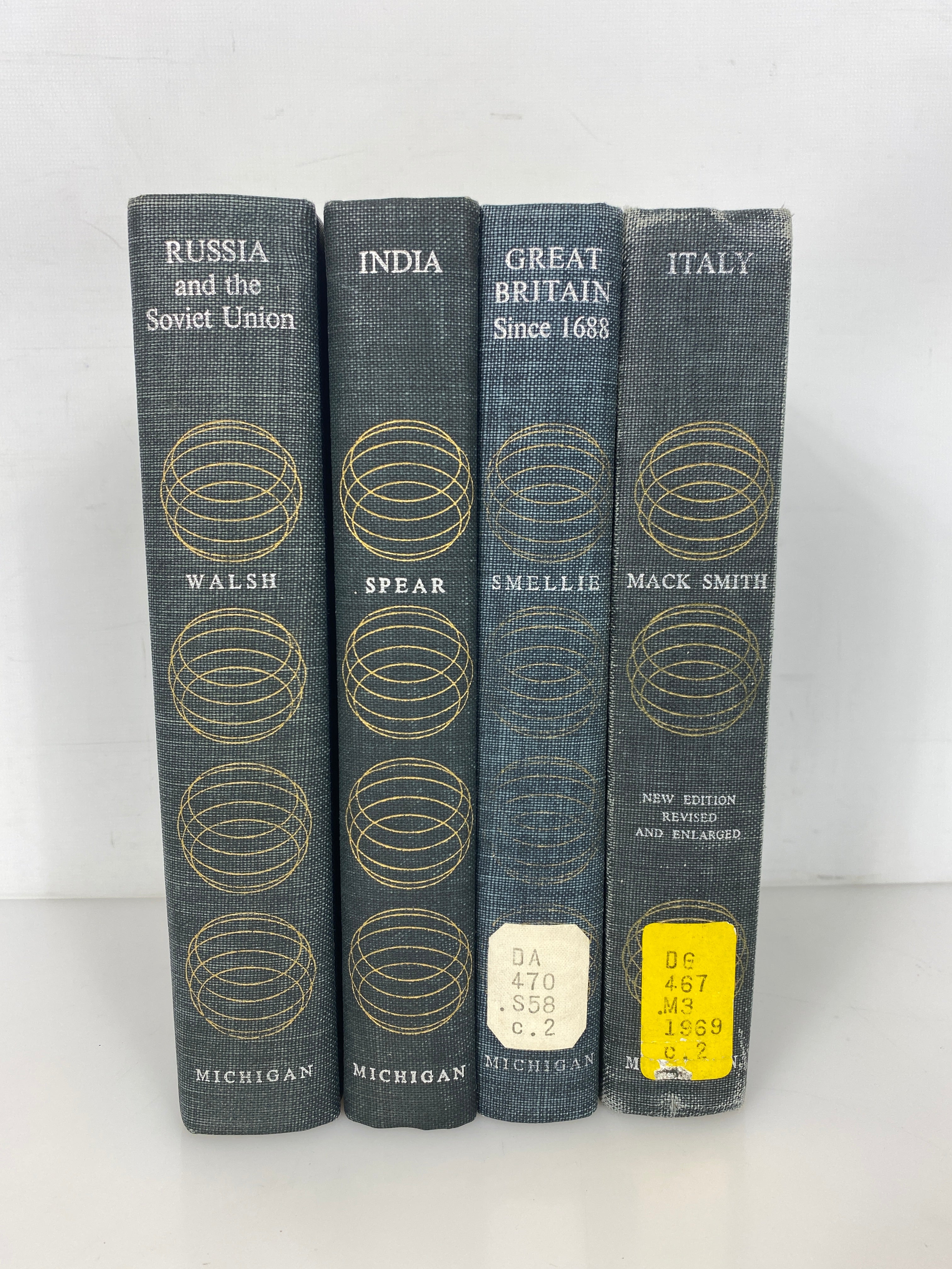 4 Vols: U of M History of the Modern World Italy/Russia/India/Great Britain HC