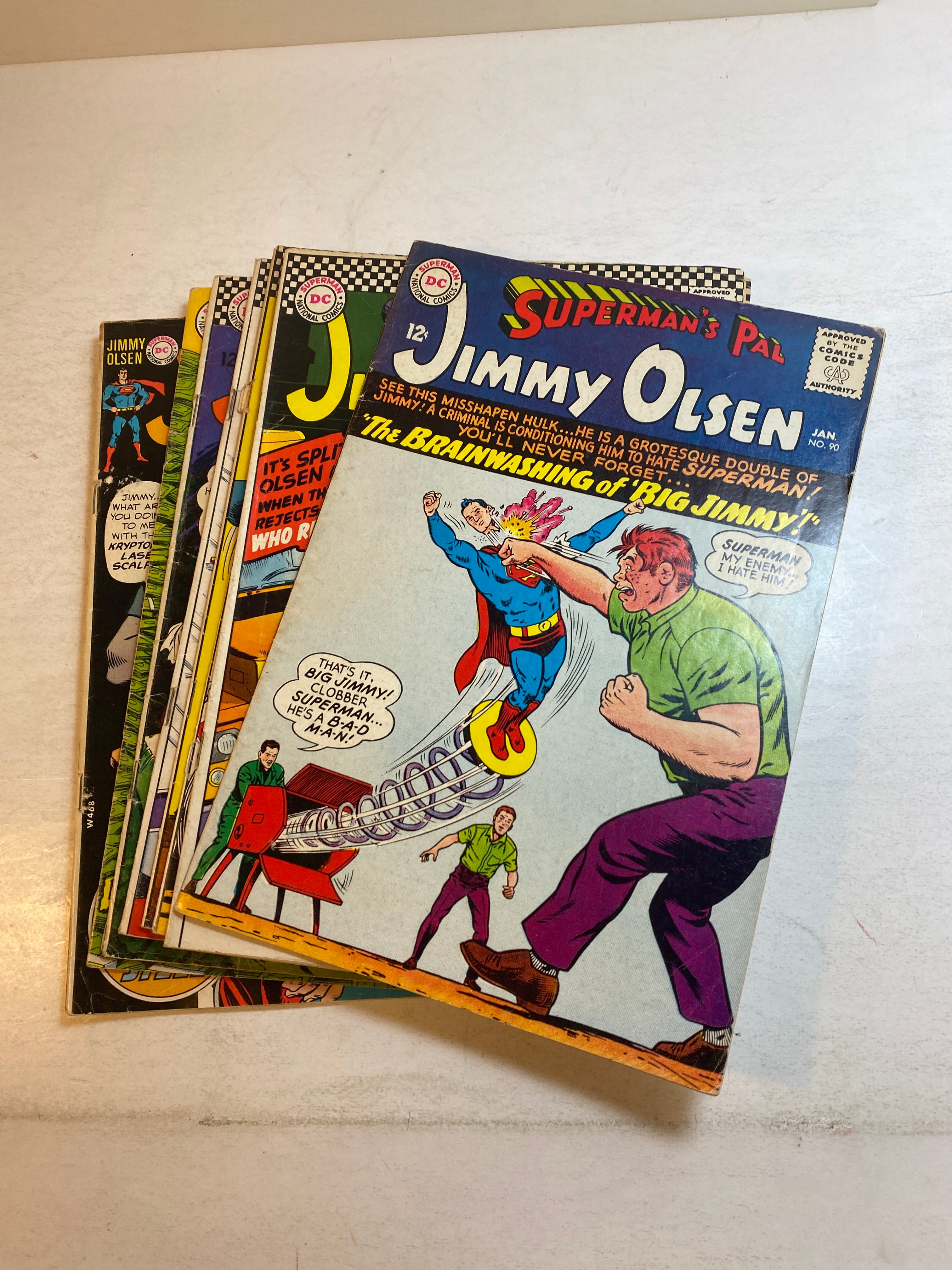 Lot of 8 Superman's Pal Jimmy Olsen DC Comics 1966-1970