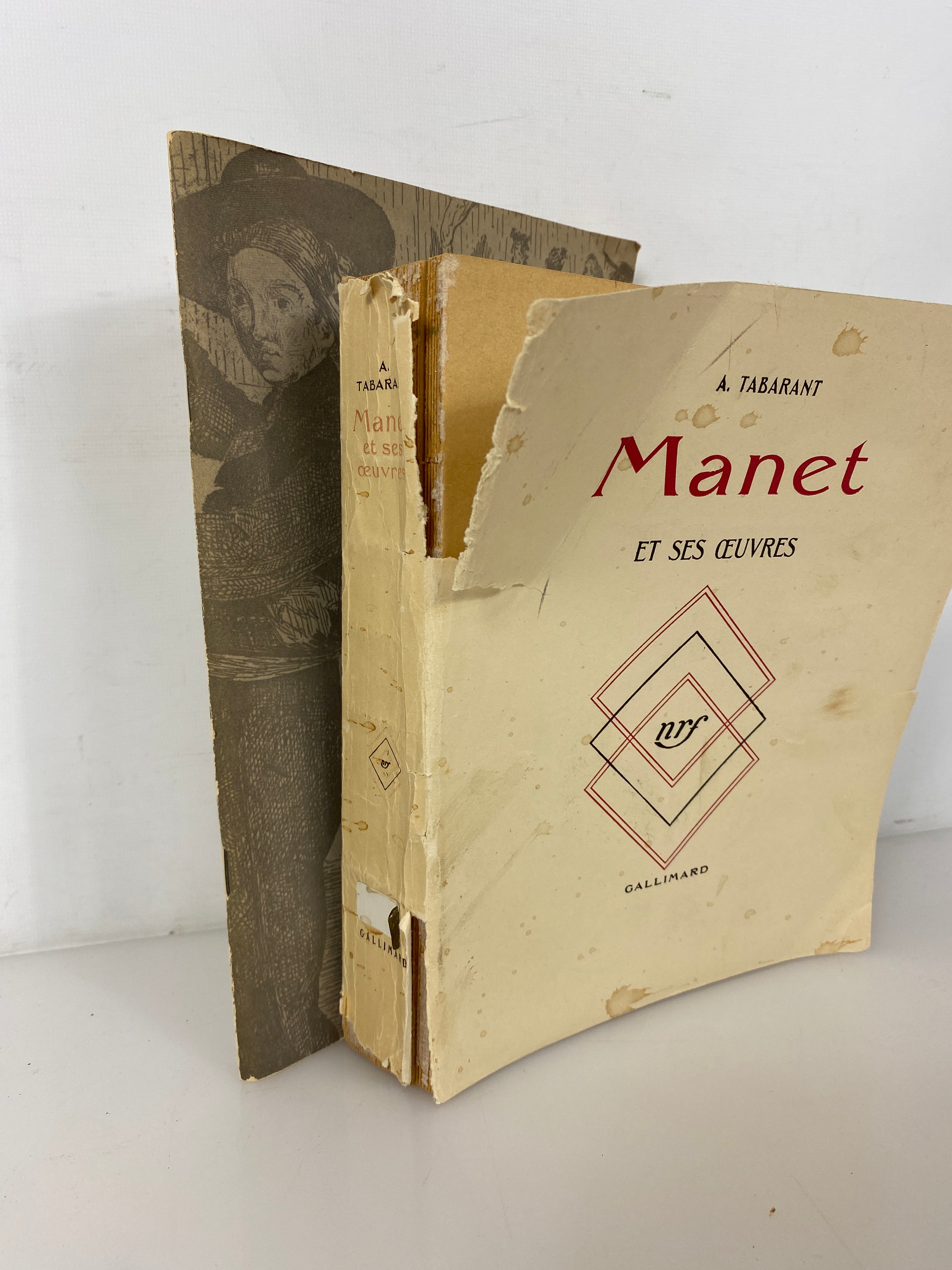 2 Volumes: Manet et Ses Oeuvres (1947)/Manet and Spain (1969) Vintage SC