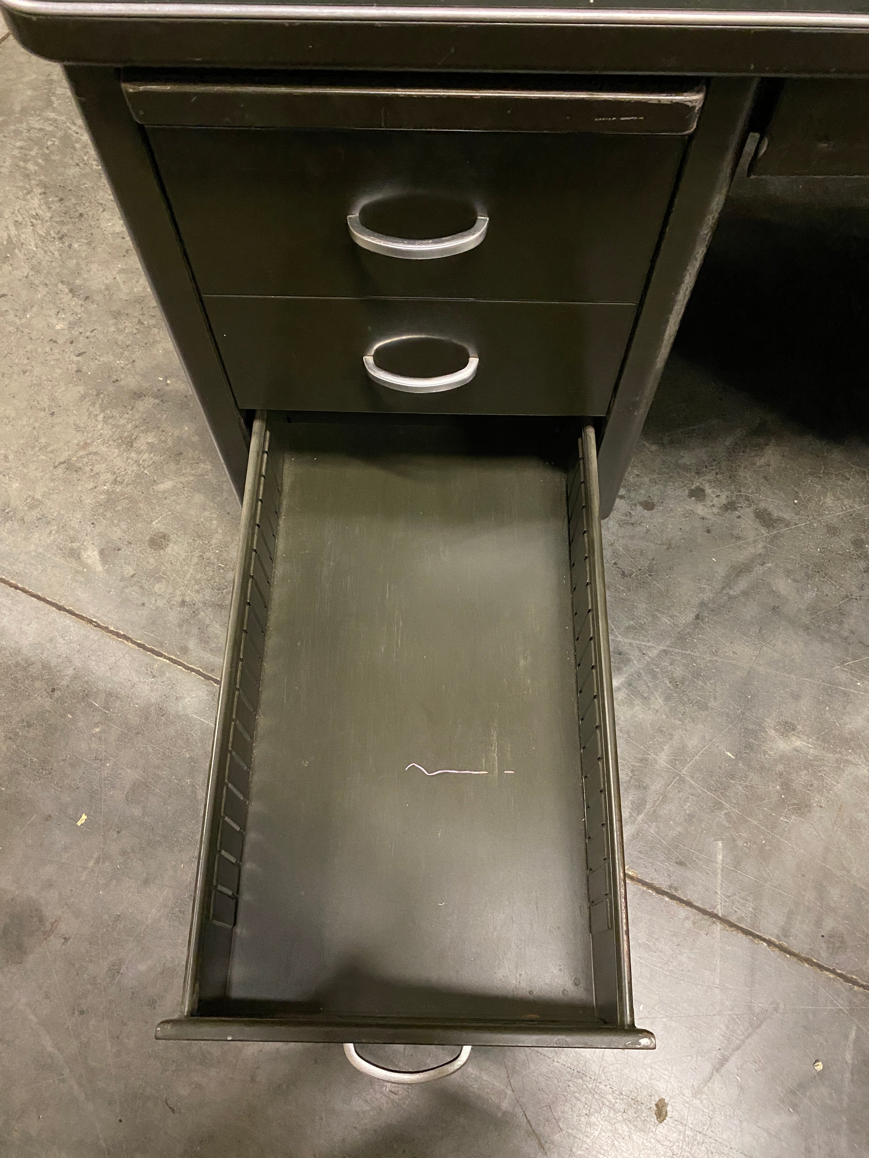 Steelcase Black Executive Desk