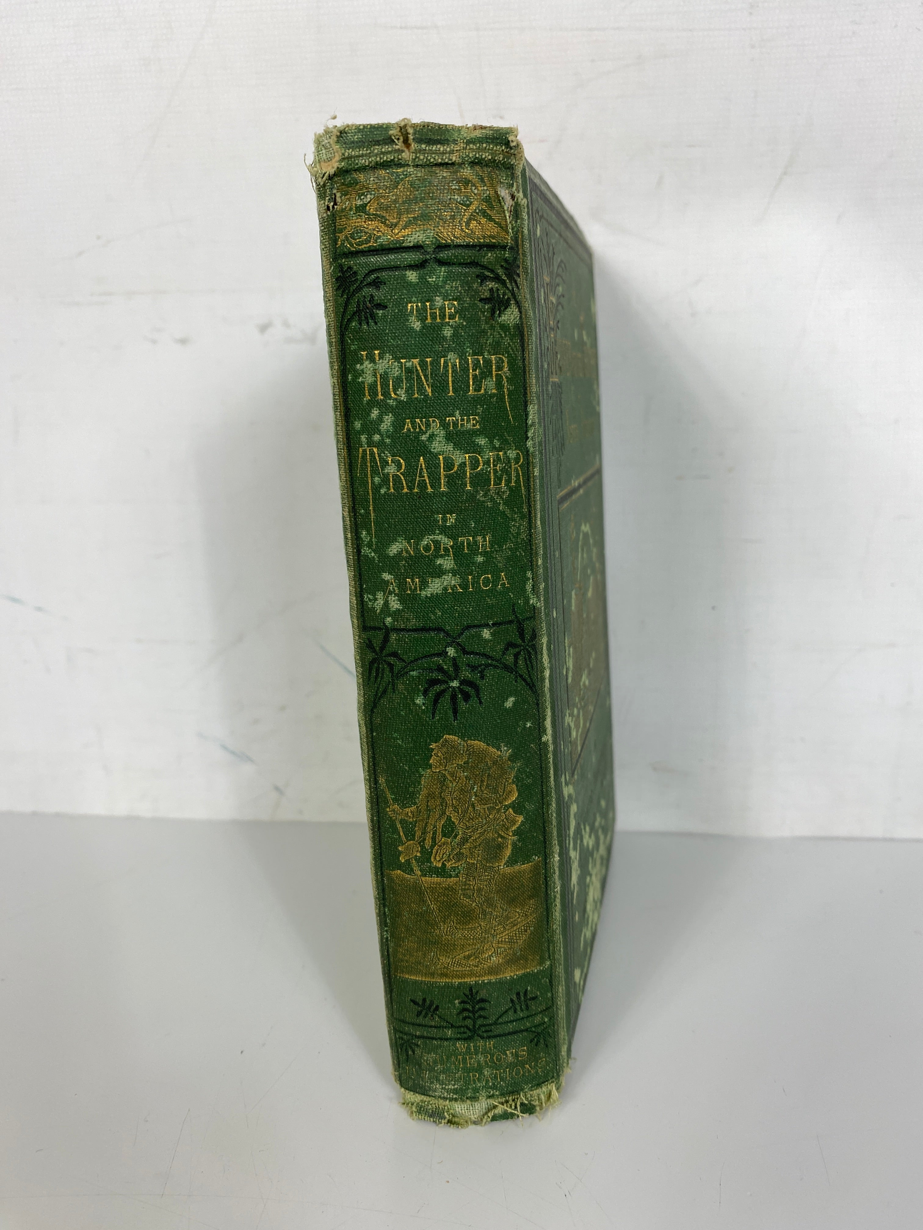 The Hunter and the Trapper in North America by W.H. Davenport Adams 1875 HC